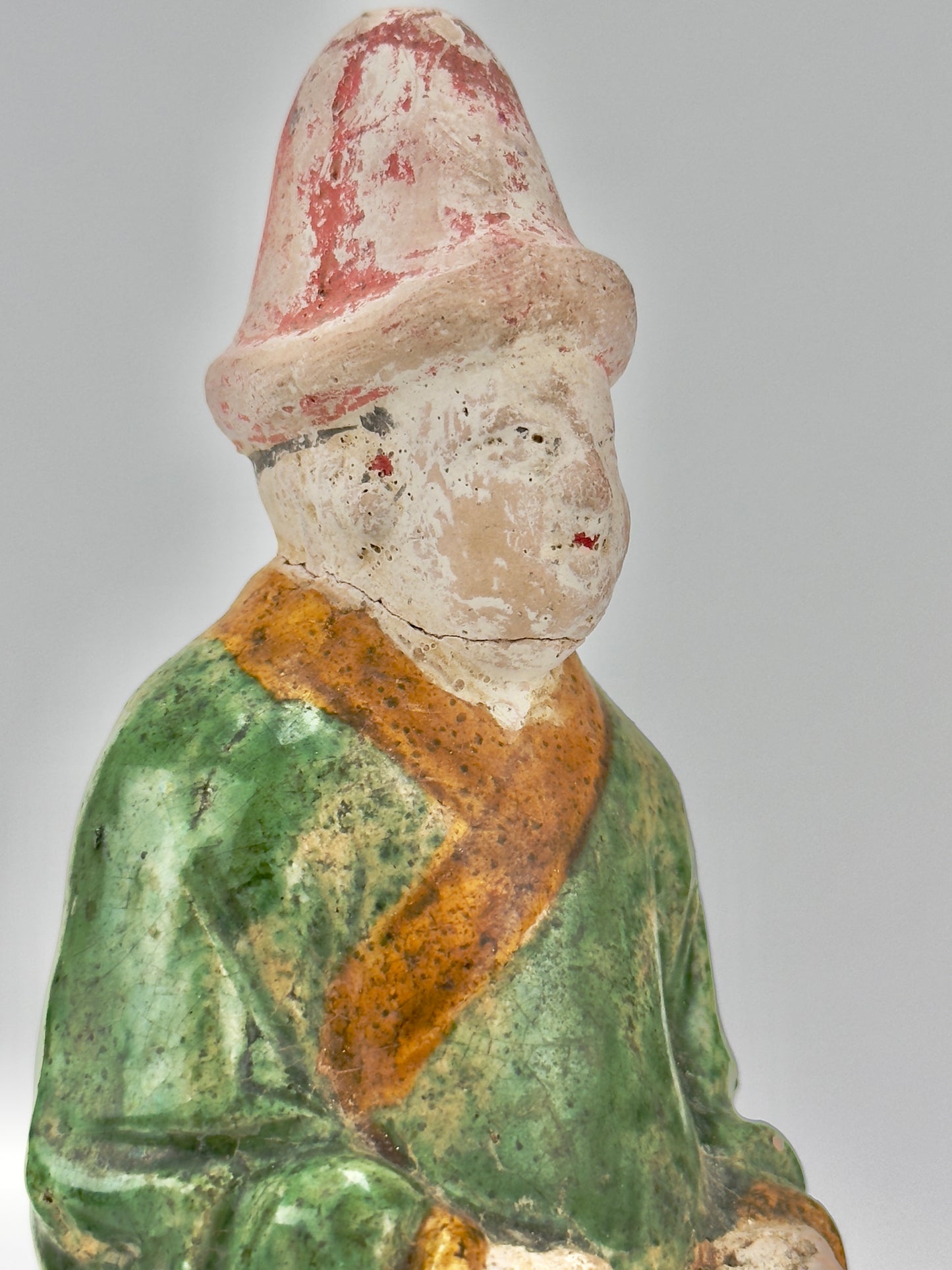 Two green glazed figures, Ming Period (1368-1644)