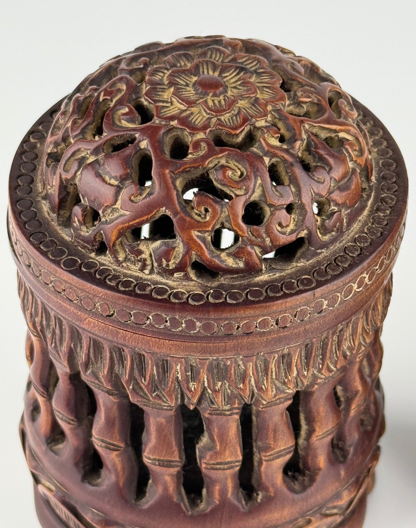 Carved Bamboo Incense Burners, Late Qing to Republic period