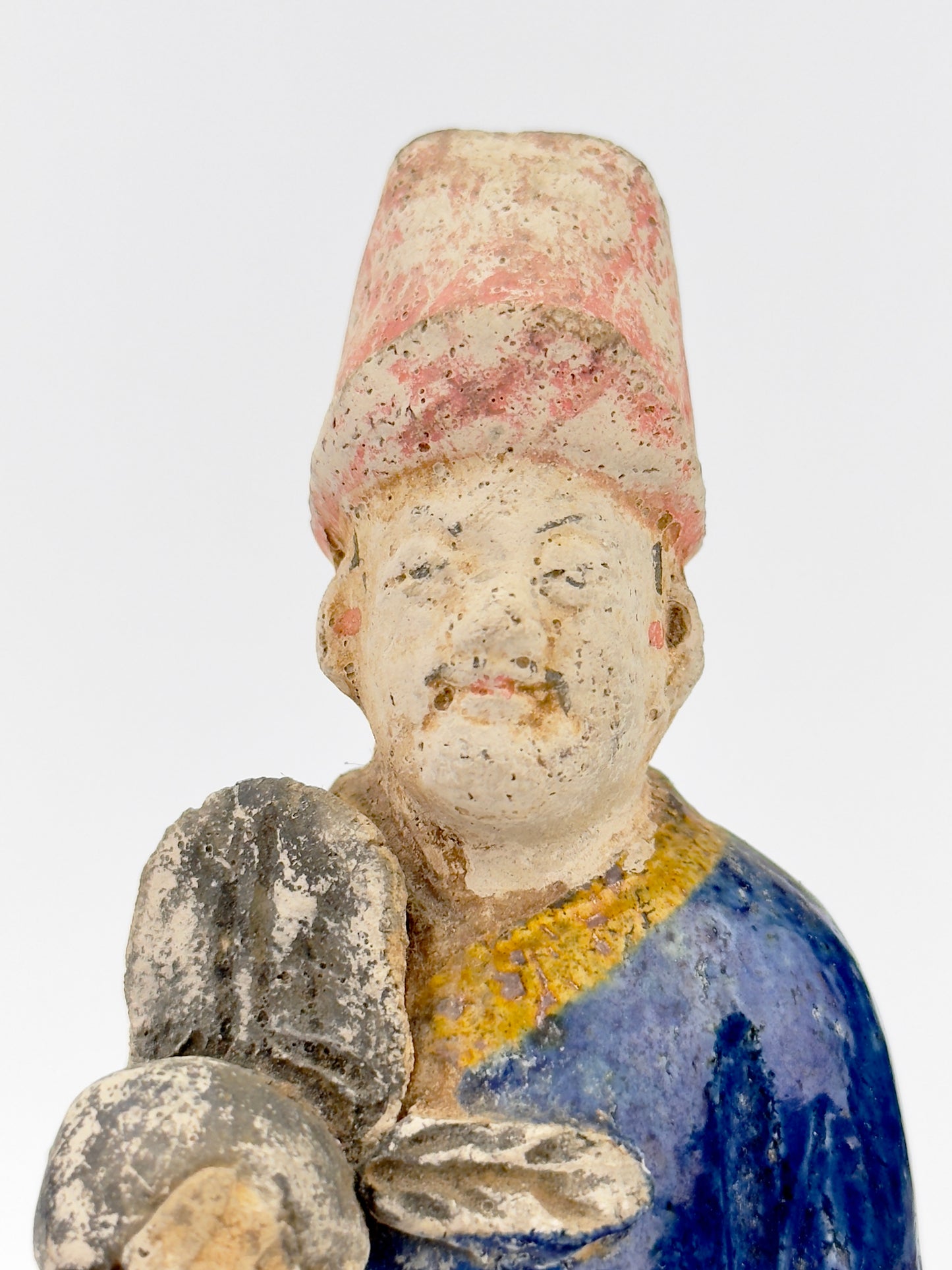 Two blue-glazed figures, Ming Period (1368-1644)