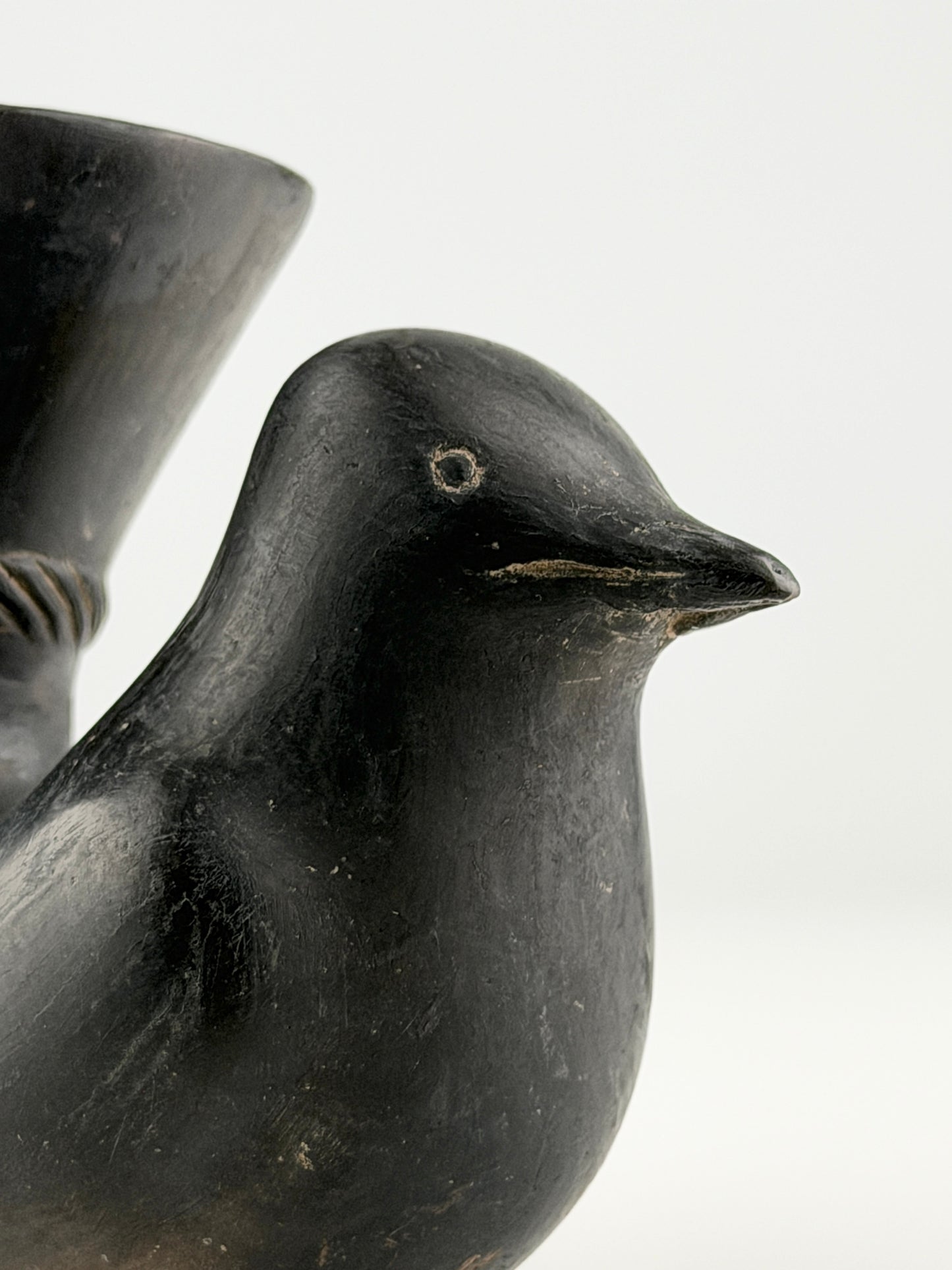 Blackware Bird-Shaped Vessel