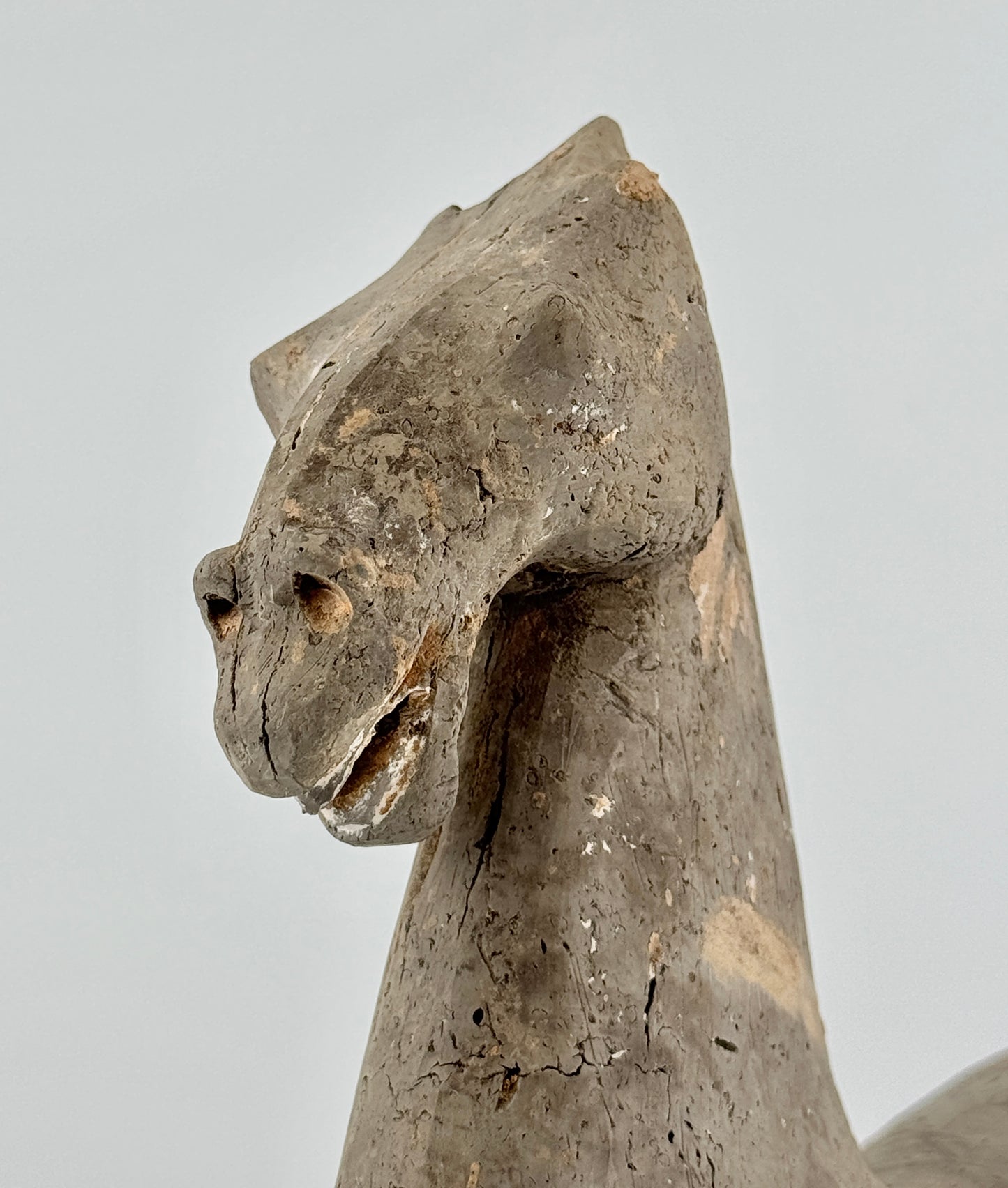 Gray Pottery Figure of a Horse, Han Dynasty