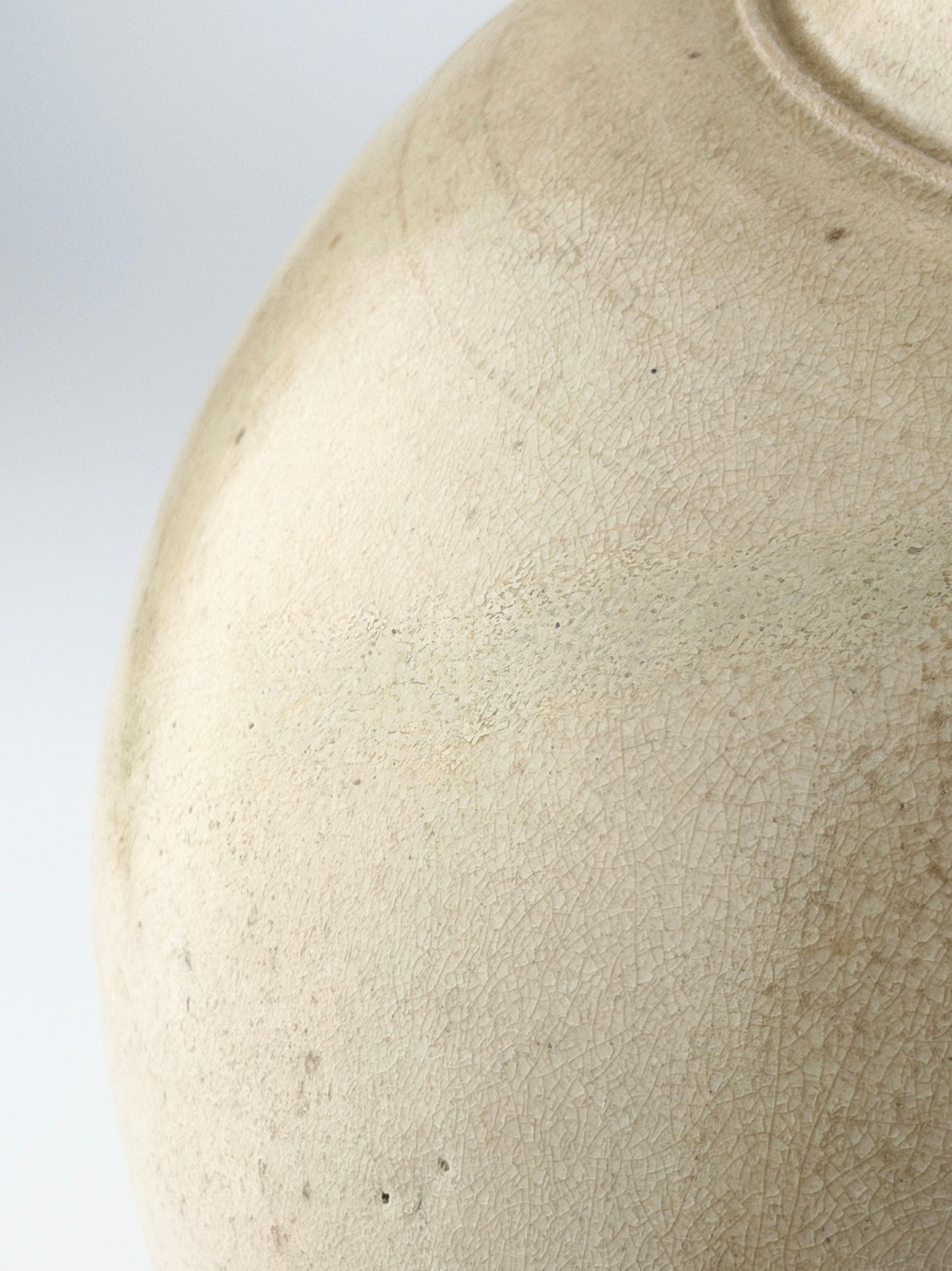 A Large and Rare Straw-Glazed Pottery Amphora, Tang Dynasty