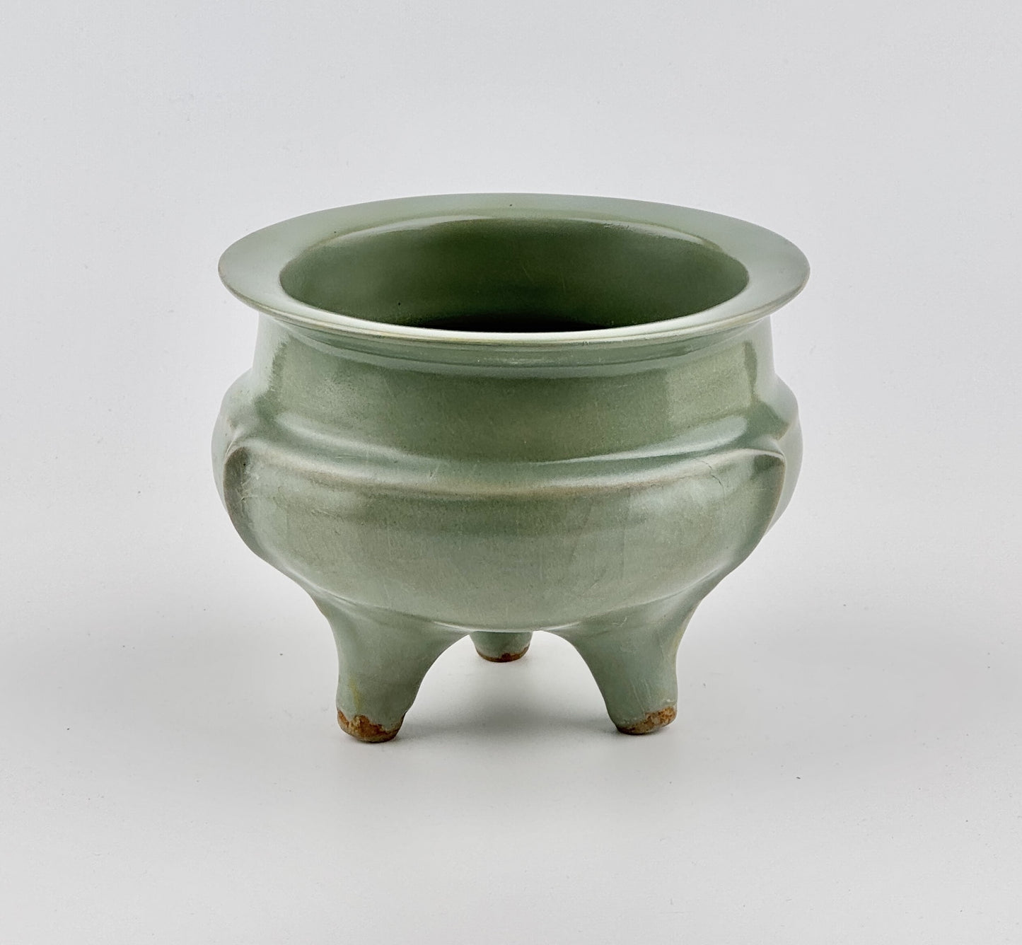 Rare Longquan Celadon Tripod Incense Burner, Song Dynasty