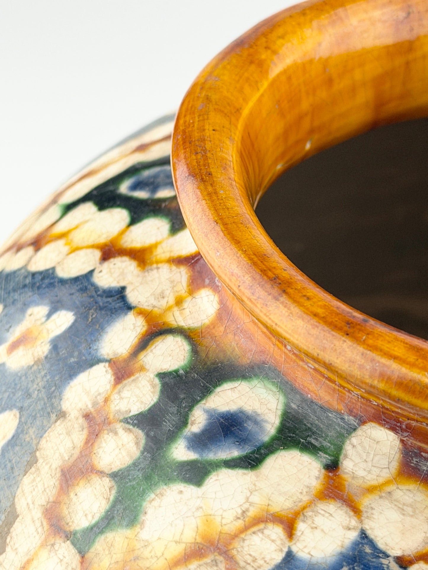 Rare Sancai-Glazed Pottery Jar, Tang Dynasty