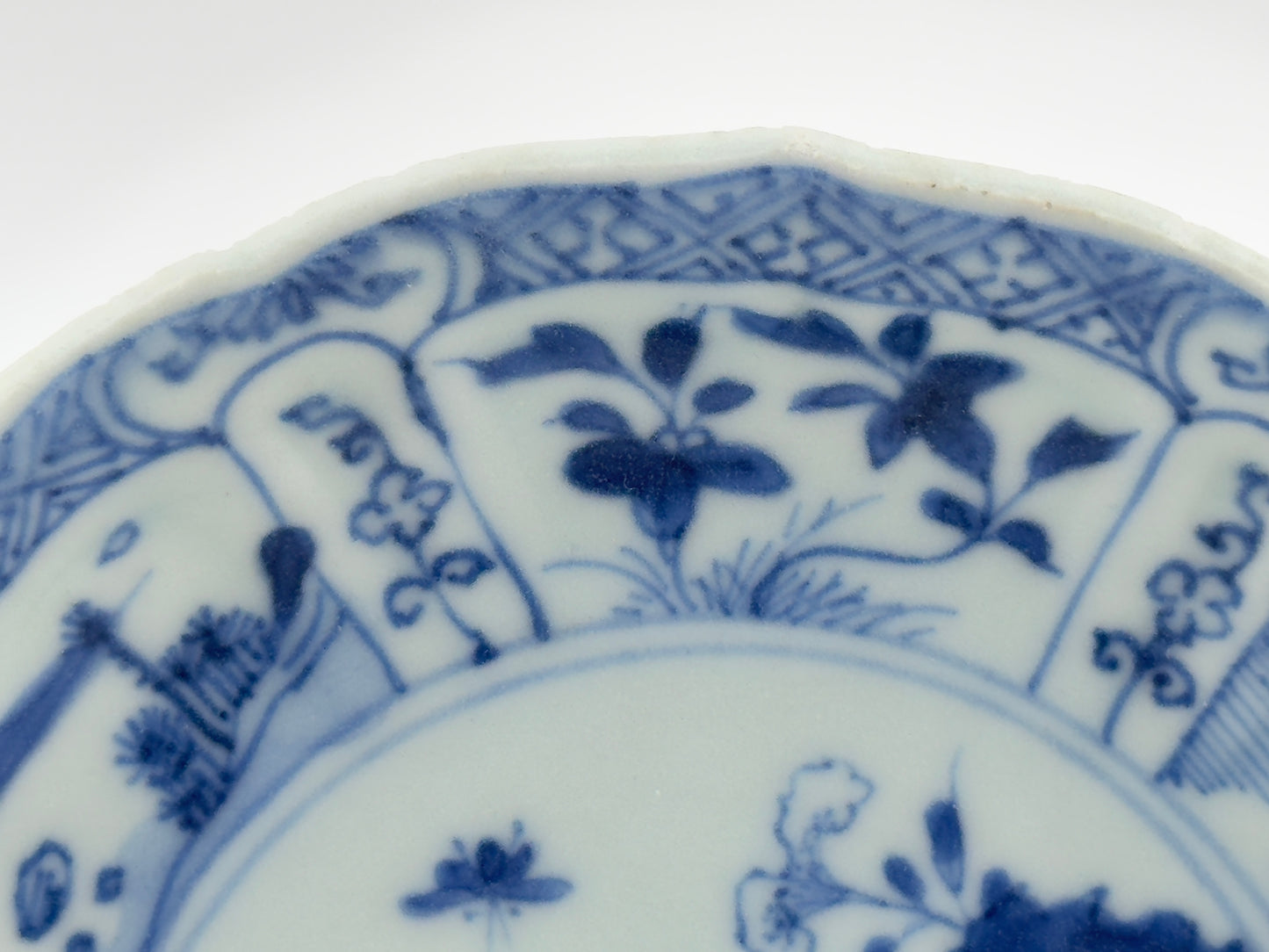 Chicken Pattern Blue and White Saucer c 1725, Qing Dynasty, Yongzheng Era