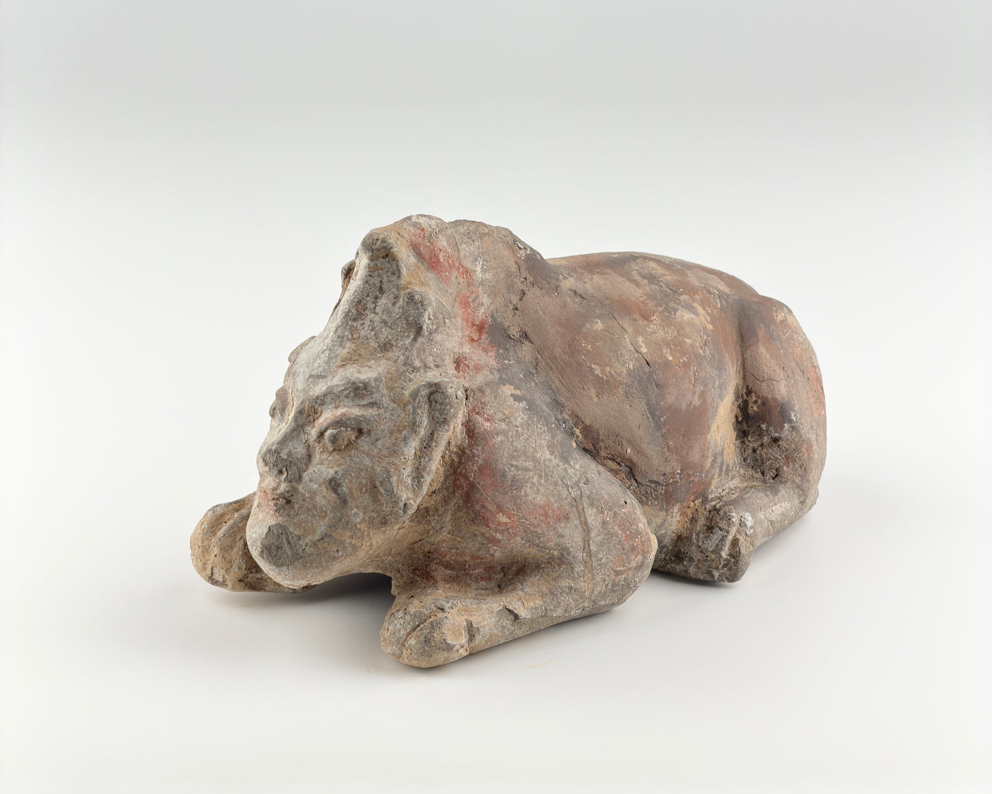 Guardian(Half human half beast) Pottery Figure, Northern Wei-Tang Dynasties