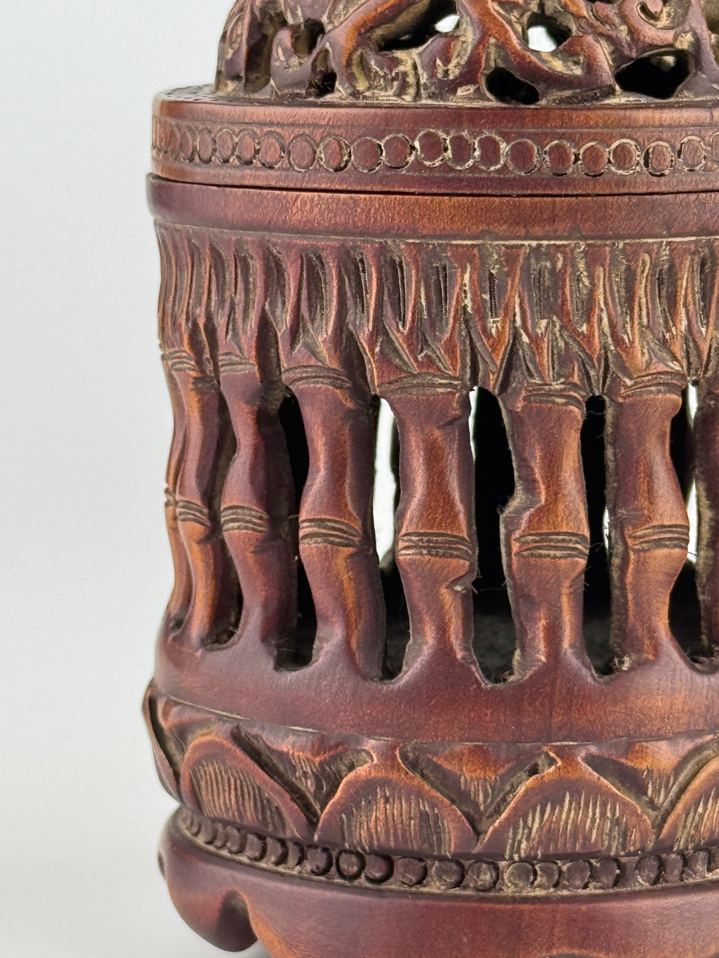 Carved Bamboo Incense Burners, Late Qing to Republic period