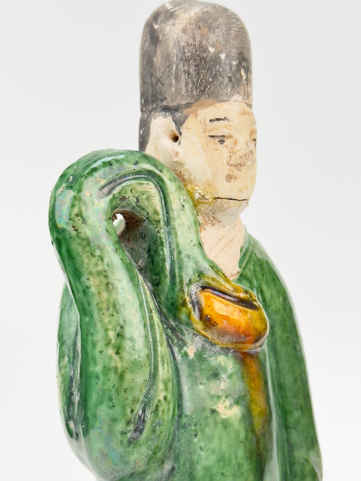 Two green glazed figures, Ming Period (1368-1644)