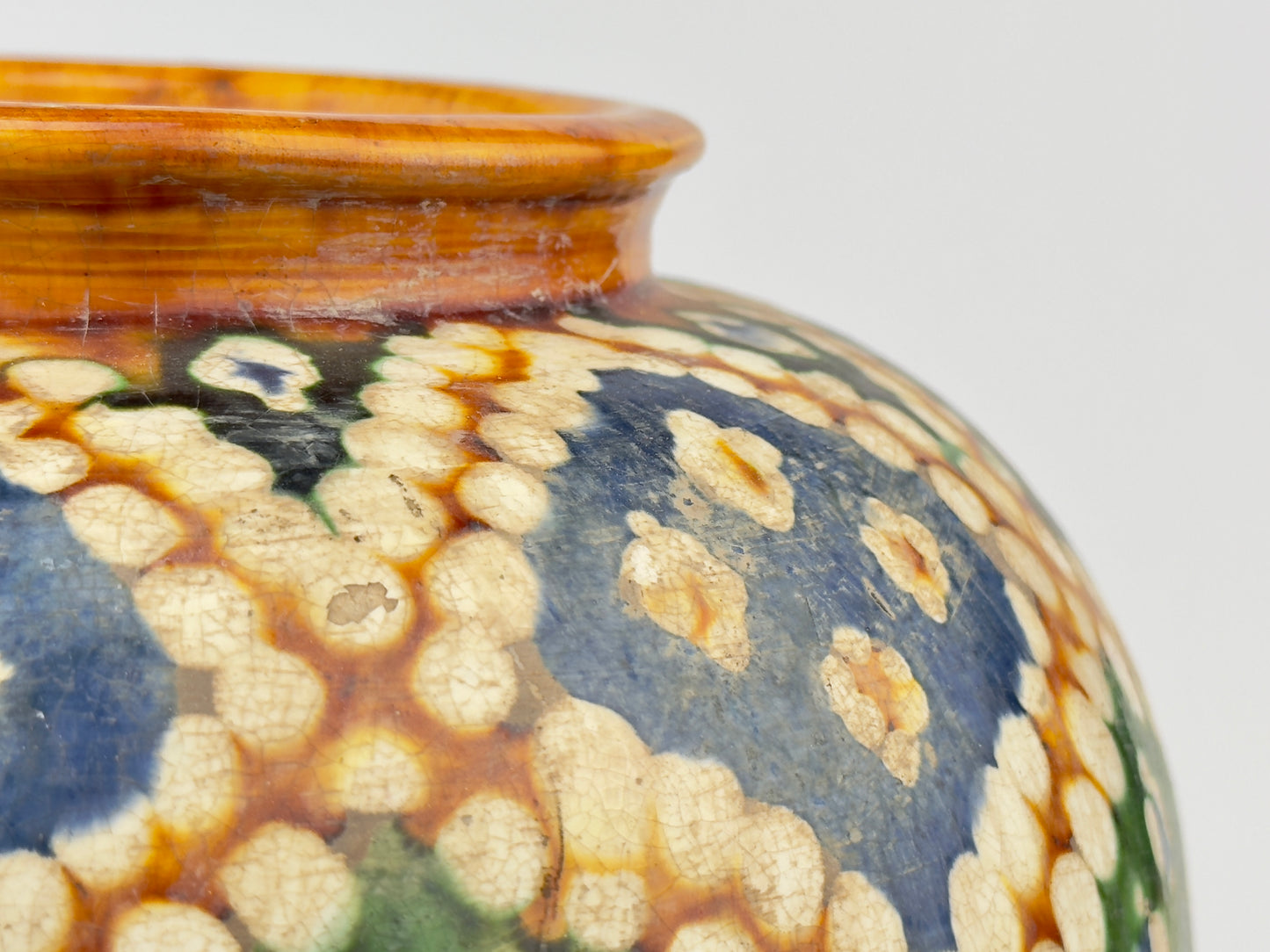 Rare Sancai-Glazed Pottery Jar, Tang Dynasty