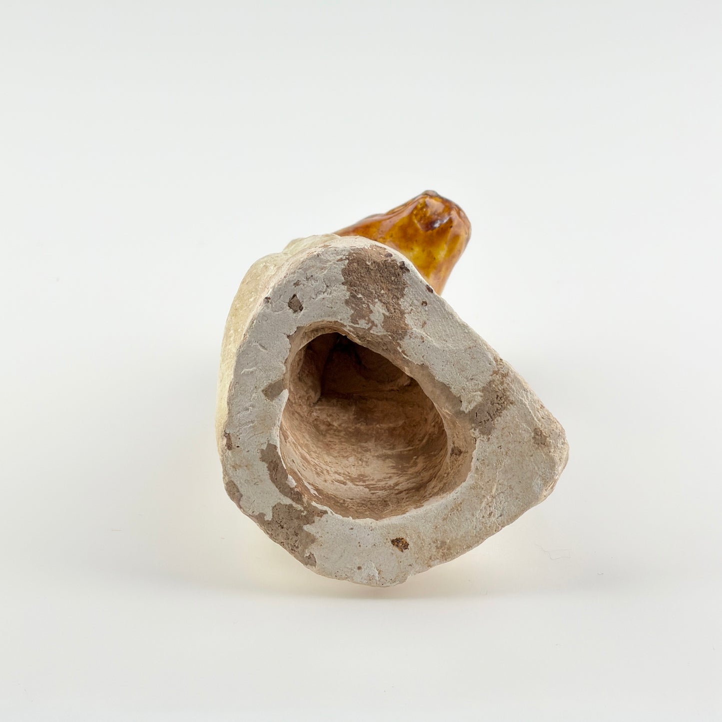 AMBER-GLAZED POTTERY FIGURE OF DOG, TANG-LIAO DYNASTY (7-12TH CENTURY)