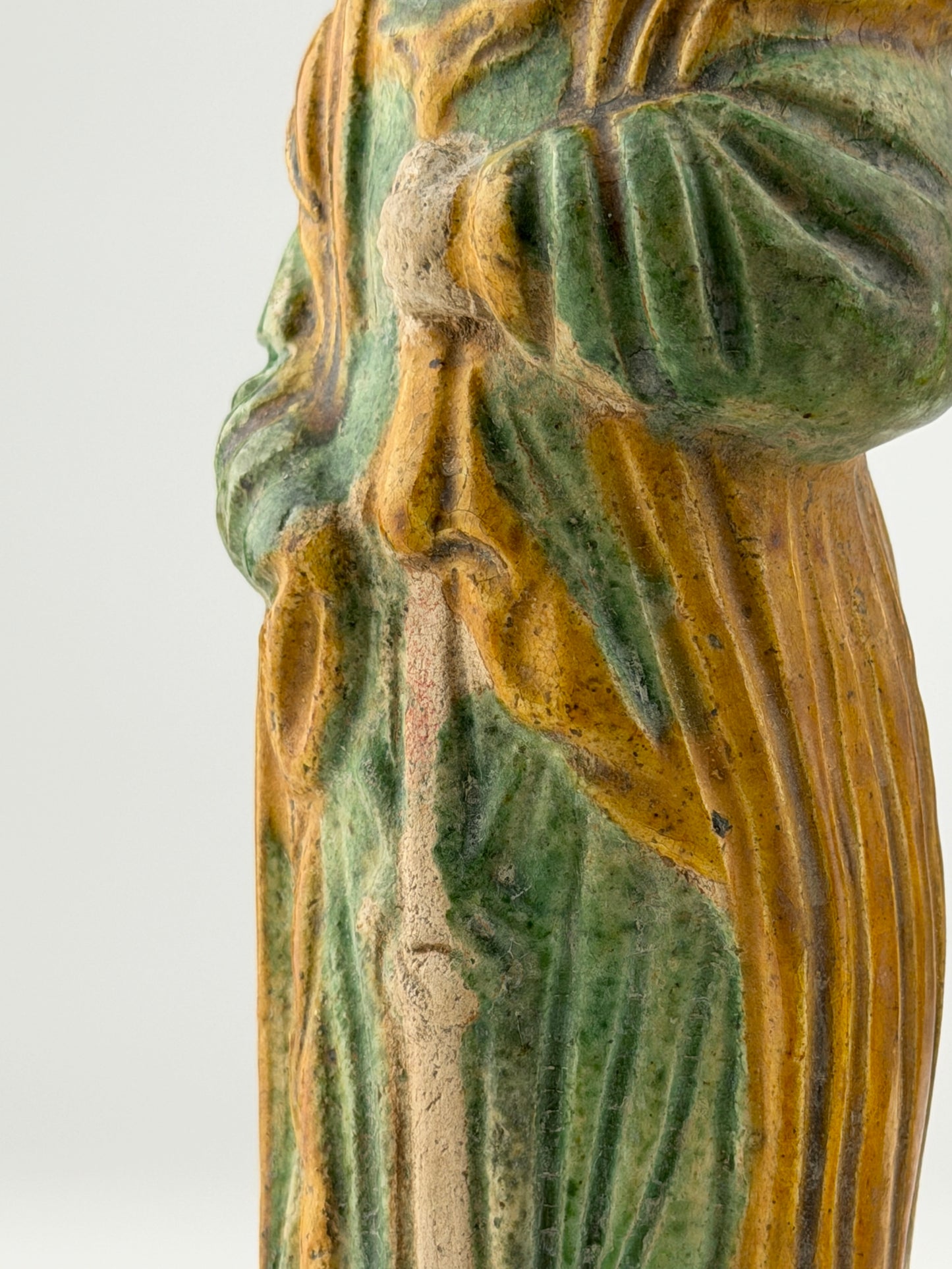 Two Glazed Court Attendants, Ming Period (1368-1644)