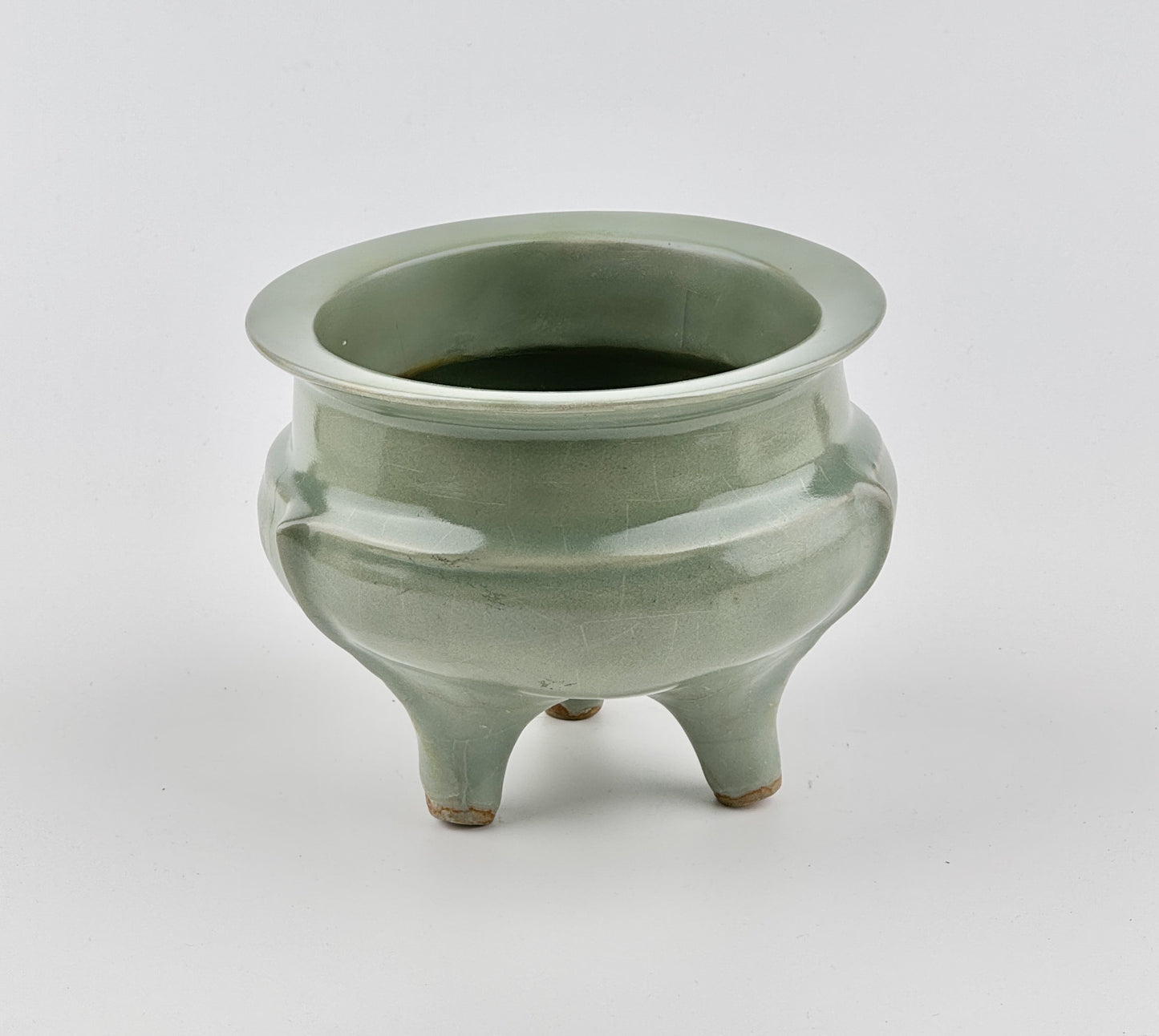 Rare Longquan Celadon Tripod Incense Burner, Song Dynasty