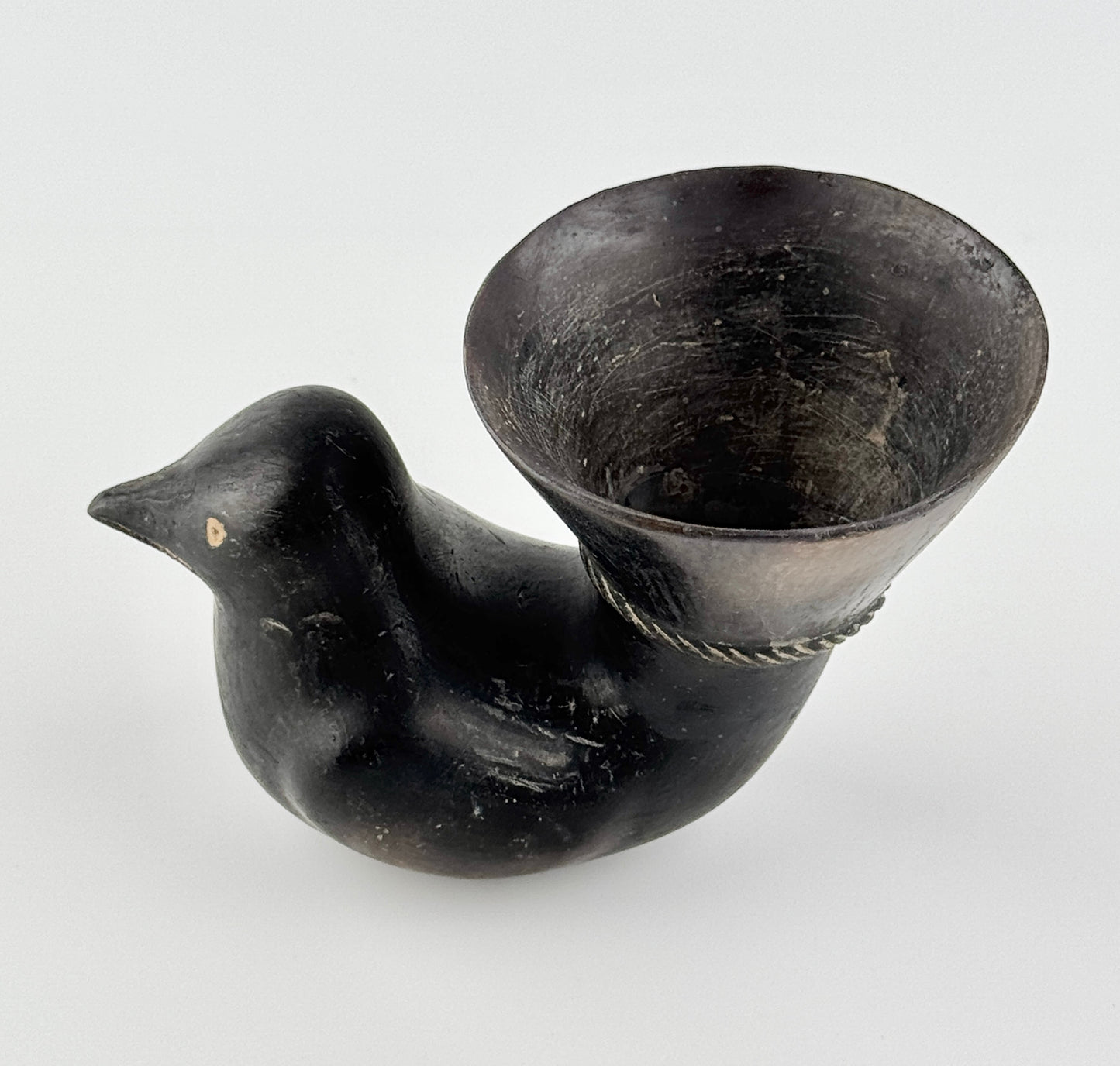 Blackware Bird-Shaped Vessel