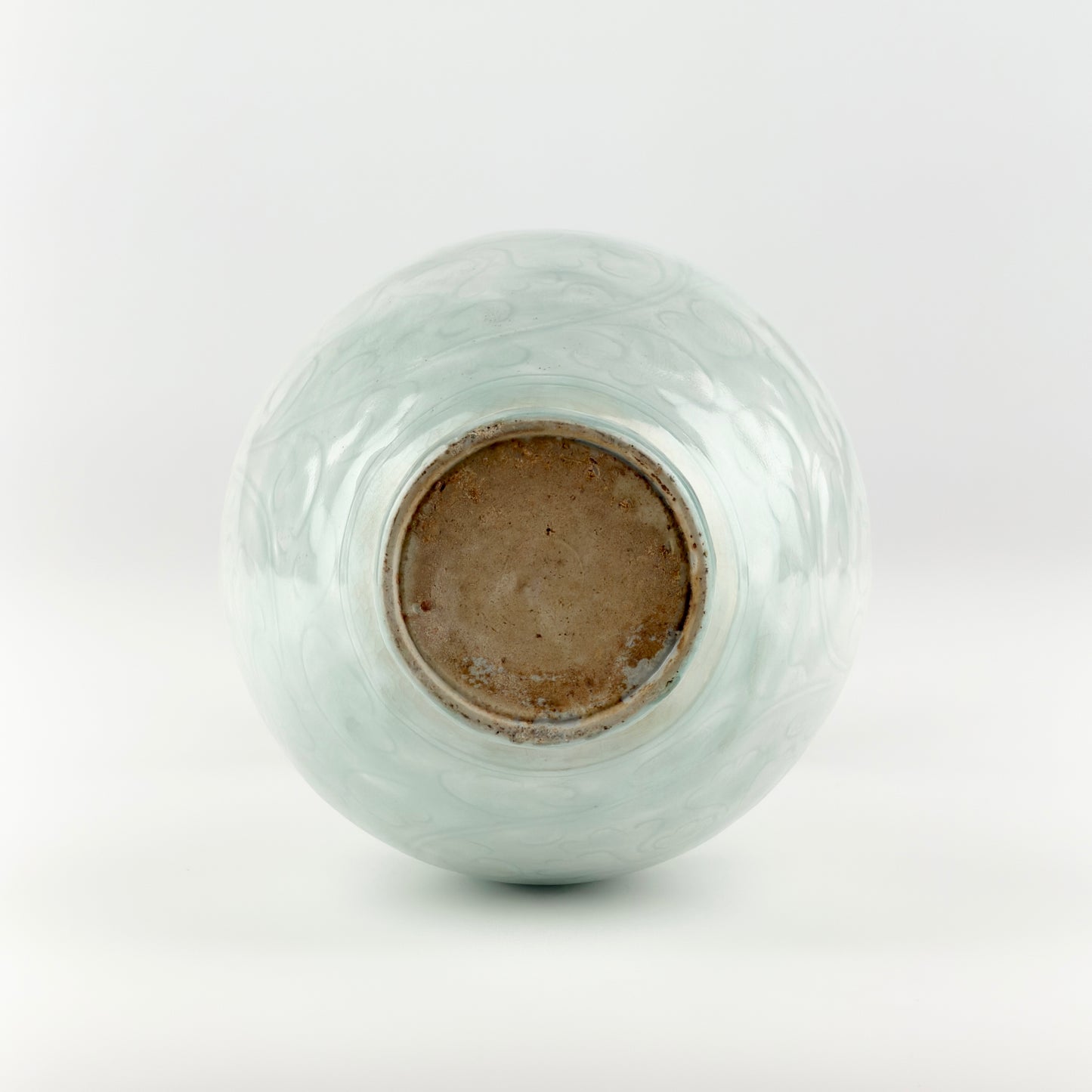 Rare Carved Qingbai 'Chrysanthemum' Vase, Yuan Dynasty(13-14th century)