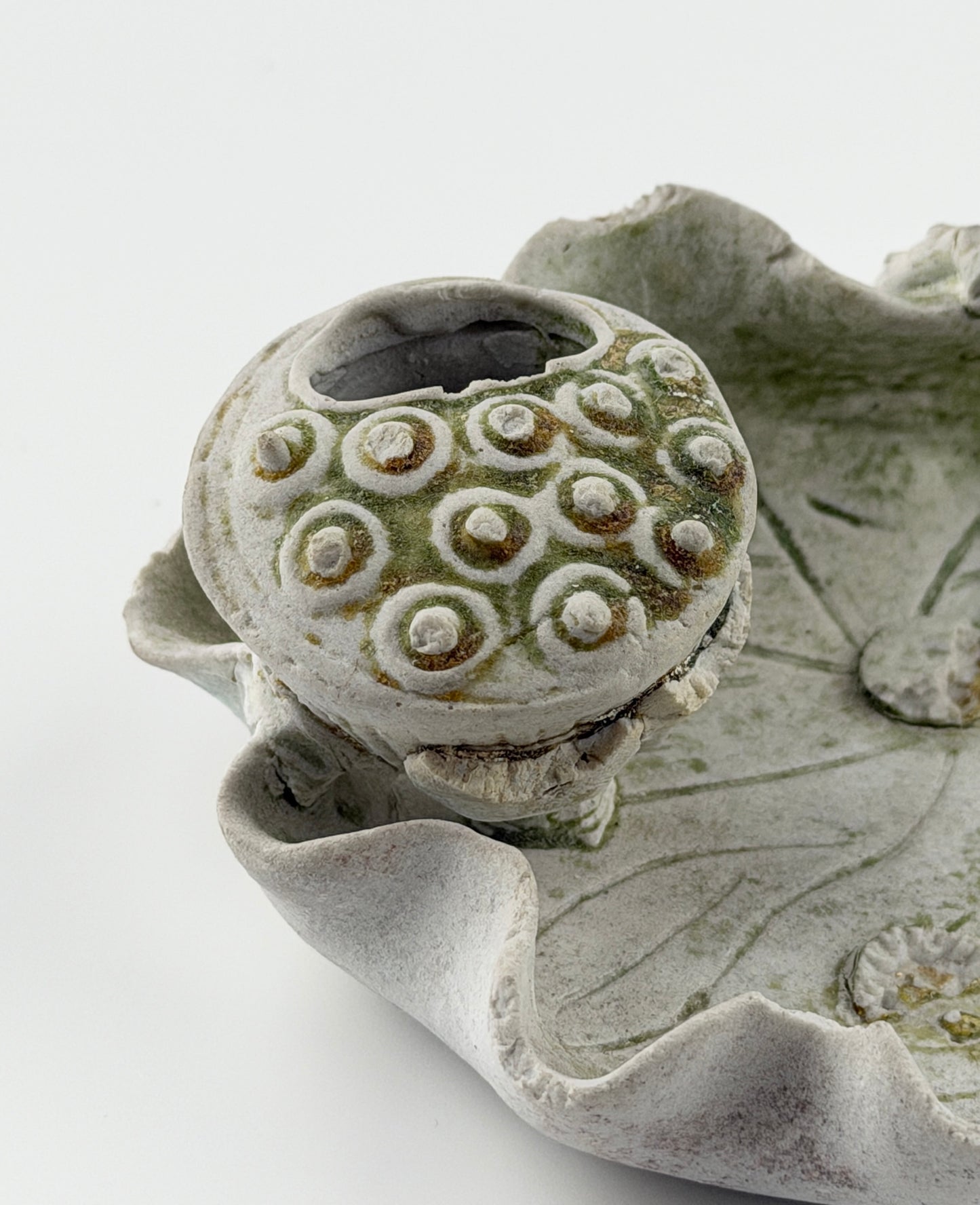 Three Friends Brush Rest and Lotus Leaf c1725, Qing Dynasty, Yongzheng Era