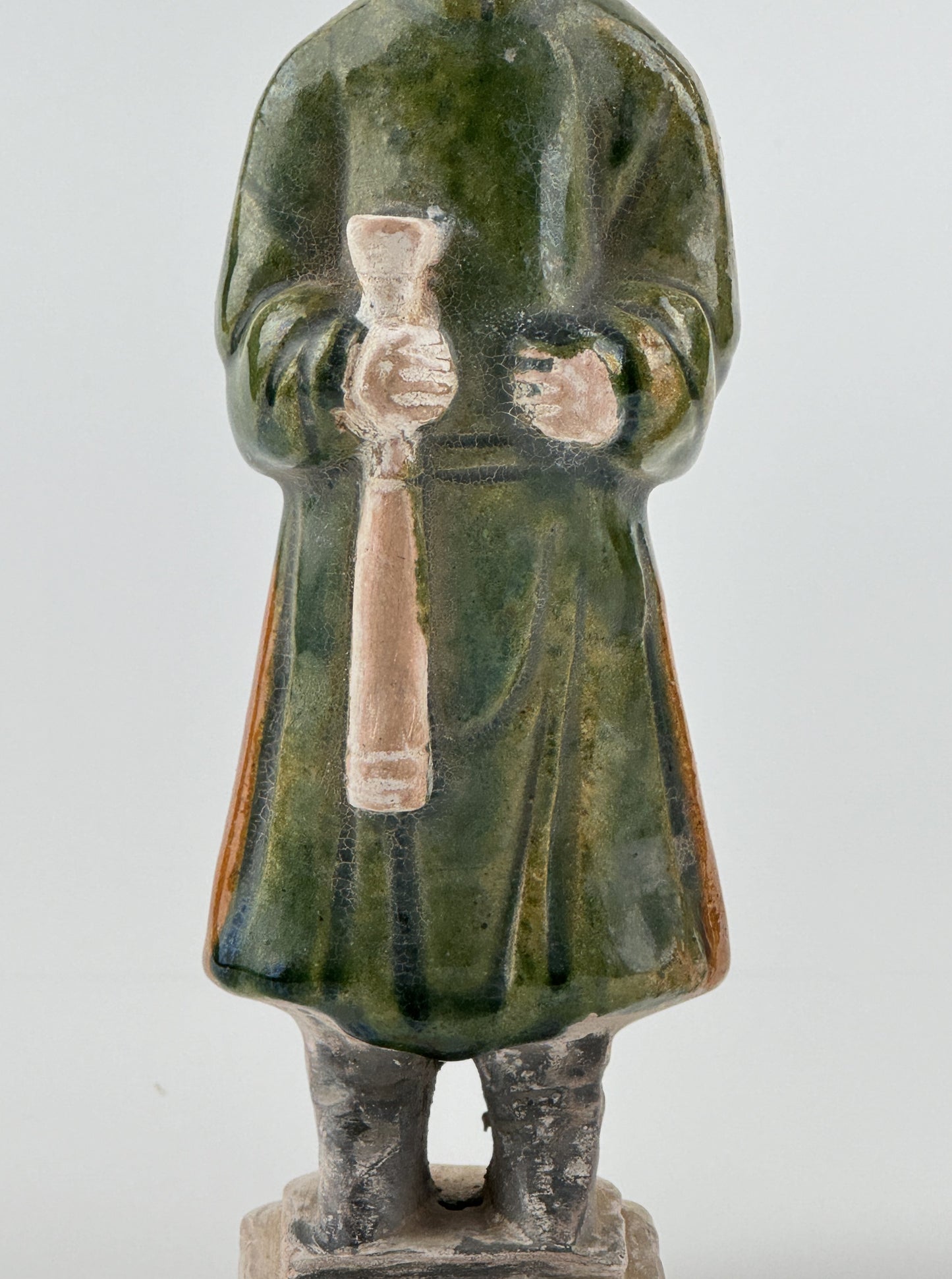 Two Glazed Figures of Musicians, Ming Dynasty (1368-1644)