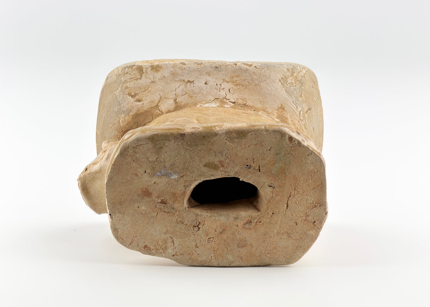CHANGSHA WARE, RARE LION FIGURINE PILLOW, TANG DYNASTY