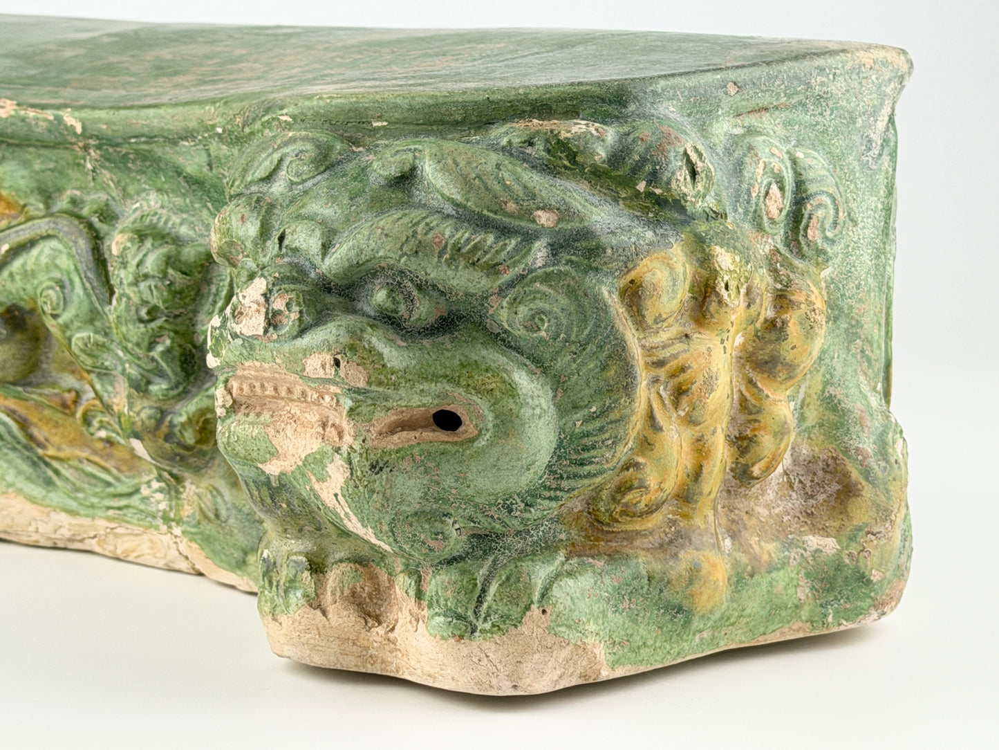 Sancai-glazed pottery 'Haitai' Pillow, Tang dynasty