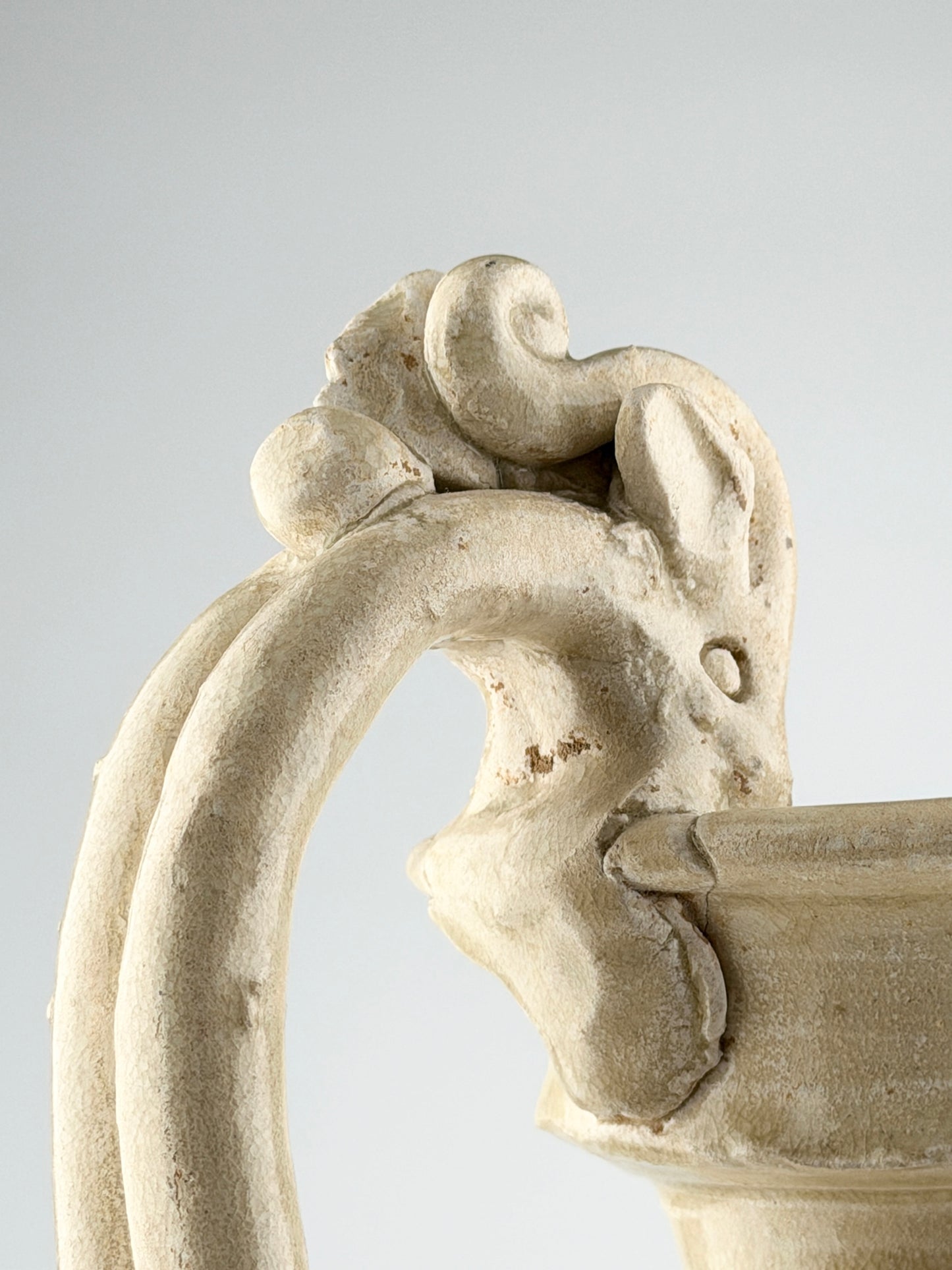 A Large and Rare Straw-Glazed Pottery Amphora, Tang Dynasty