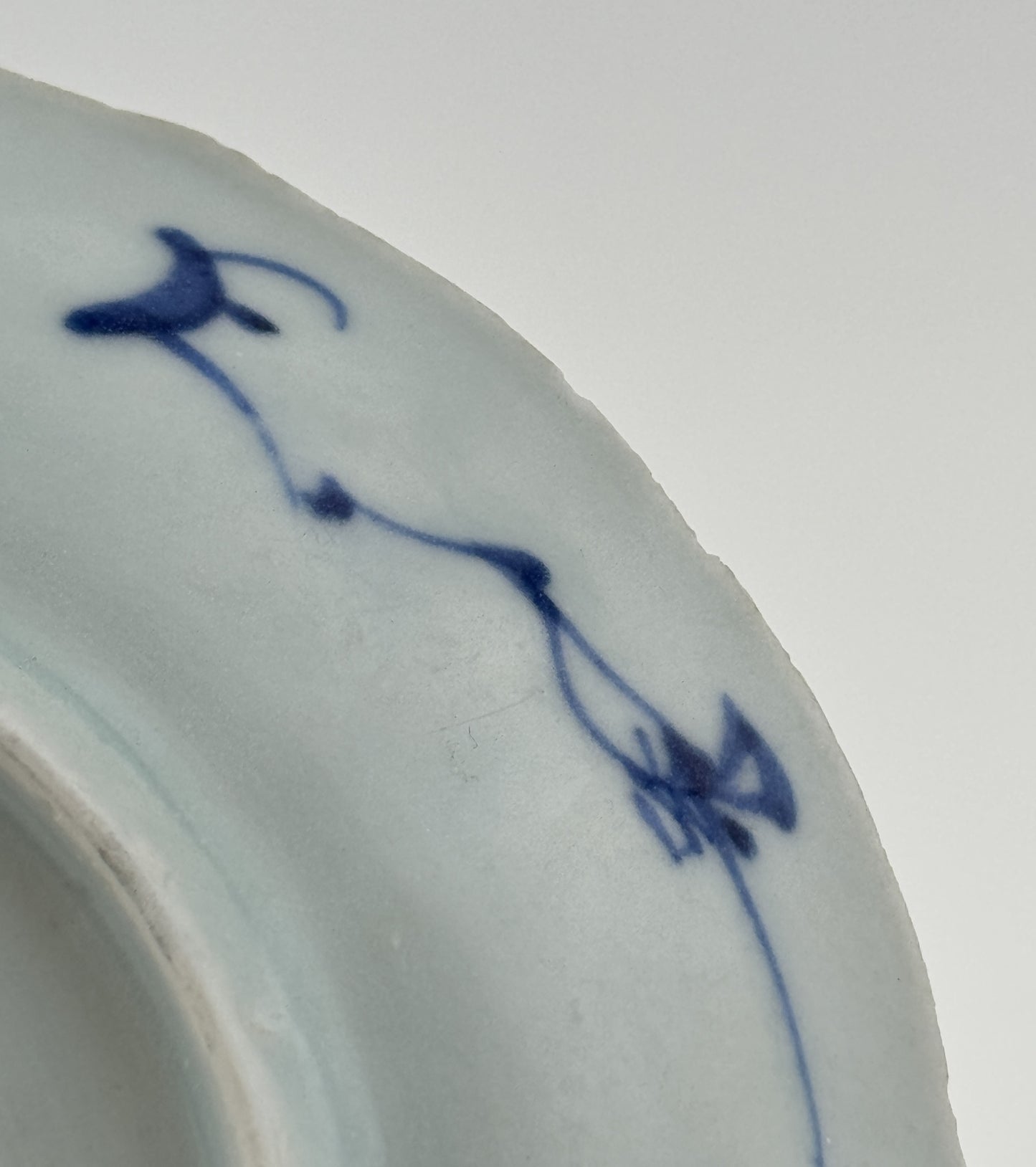 Chicken Pattern Blue and White Saucer c 1725, Qing Dynasty, Yongzheng Era