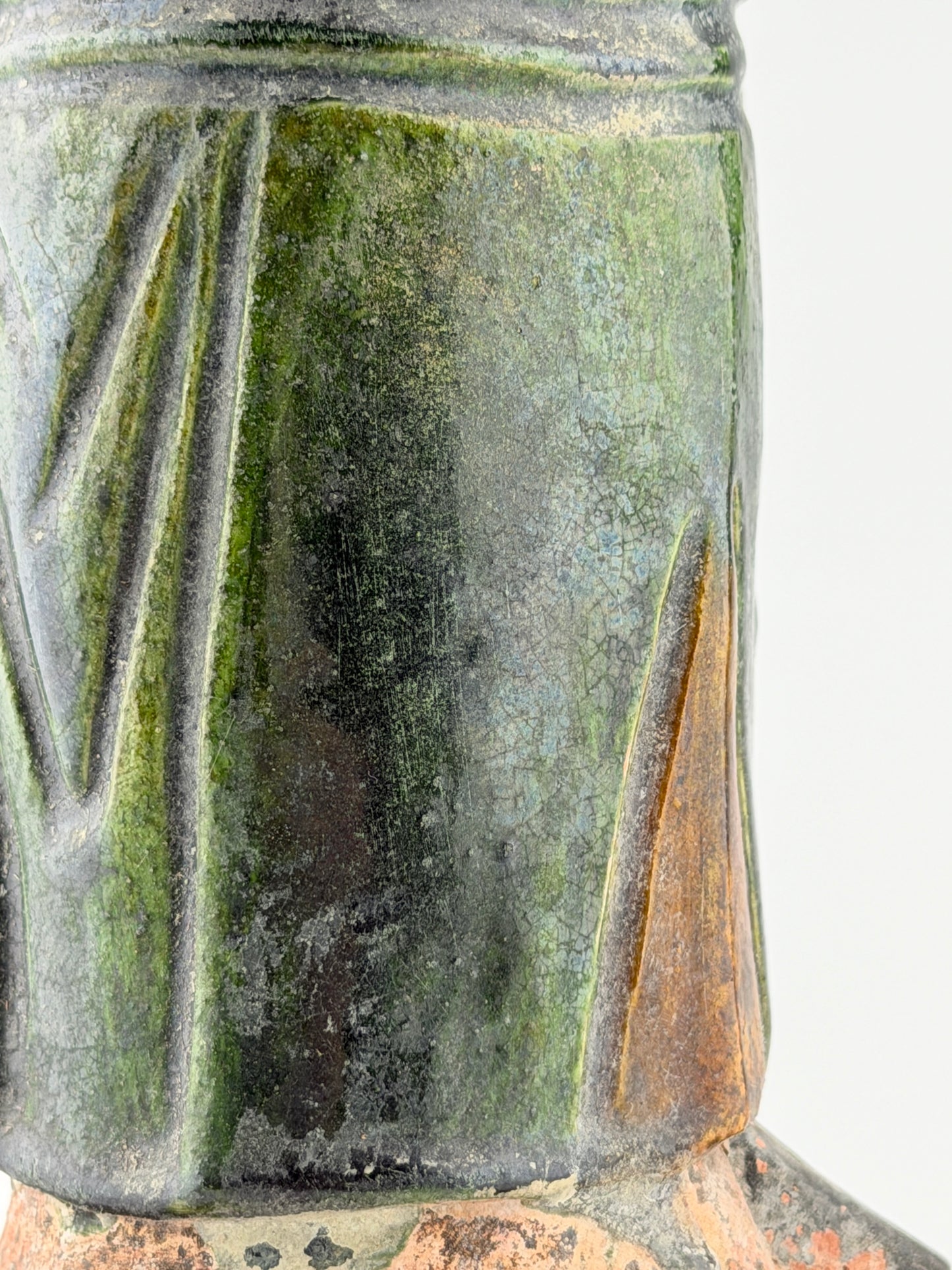 Large Green Glazed Court Figures, Ming Period