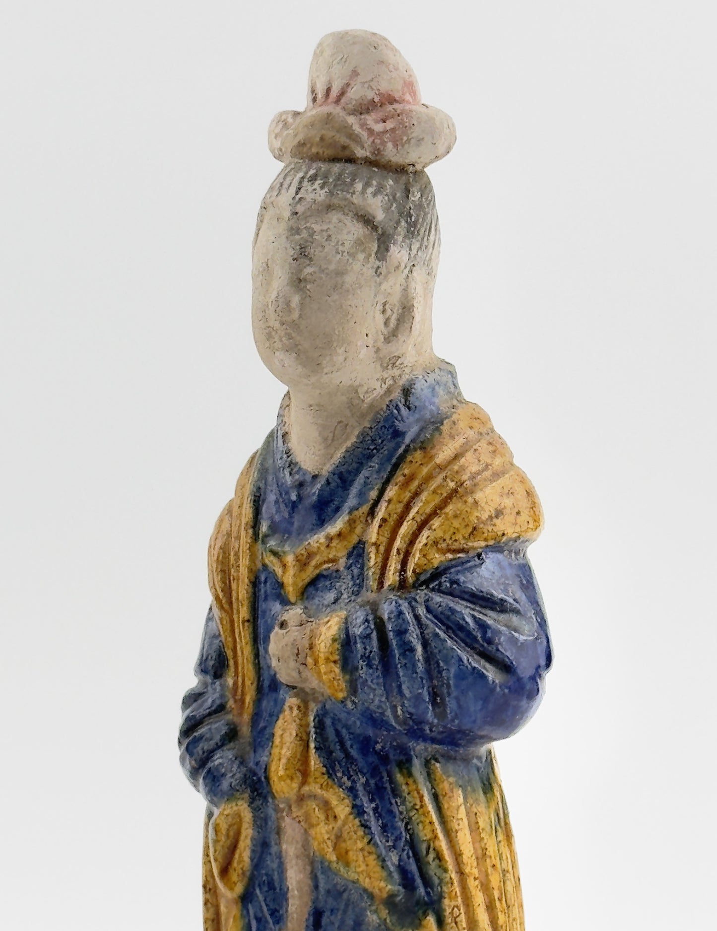 Two Glazed Court Attendants, Ming Dynasty (1368-1644)