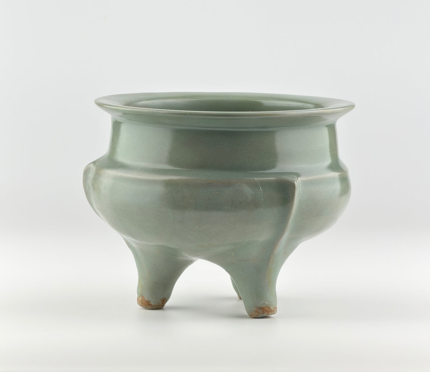 Rare Longquan Celadon Tripod Incense Burner, Song Dynasty
