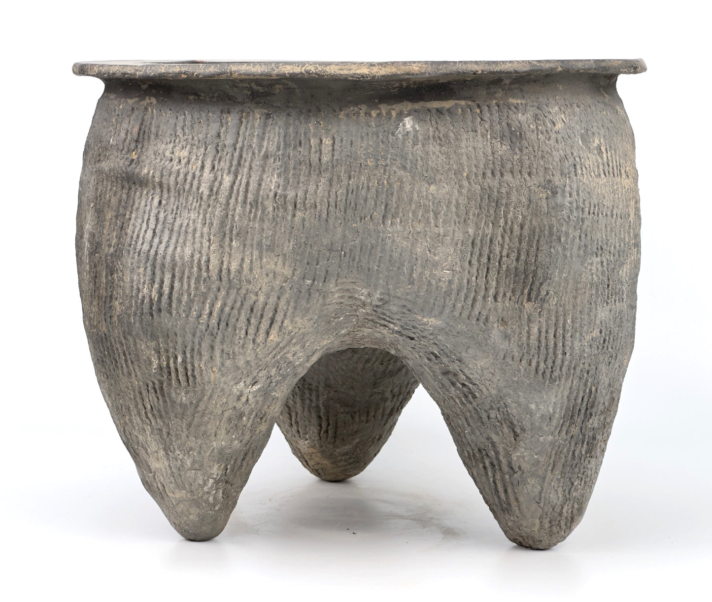 Tripod in the shape of a bronze vessel li, Zhou or Shang dynasty