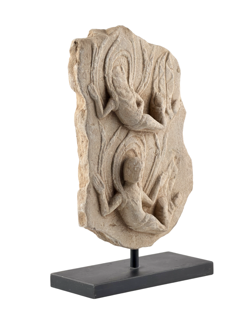 Heavenly Beings Carved Limestone Stele, Northern/Eastern Wei Dynasty(4-6th century)
