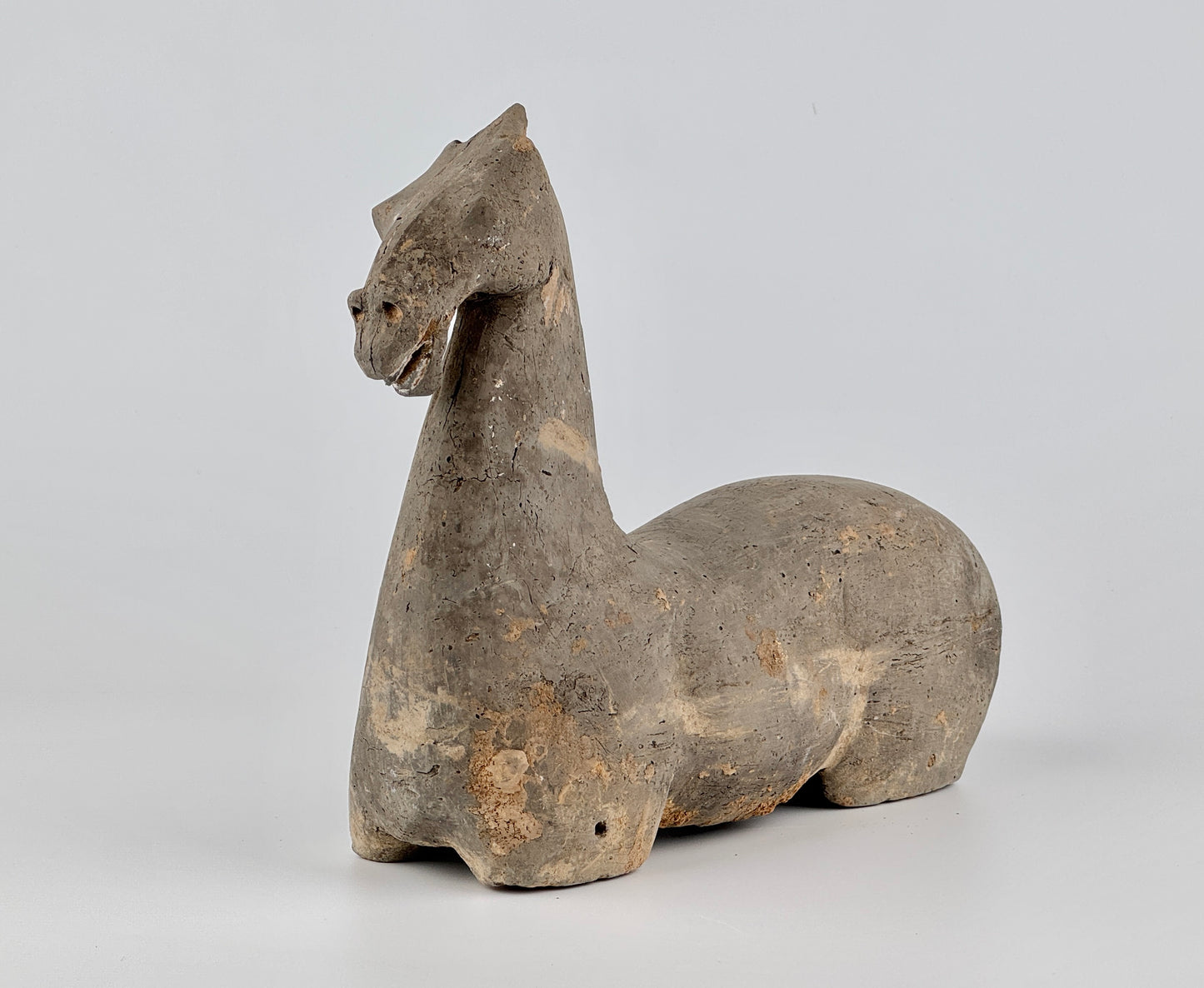 Gray Pottery Figure of a Horse, Han Dynasty