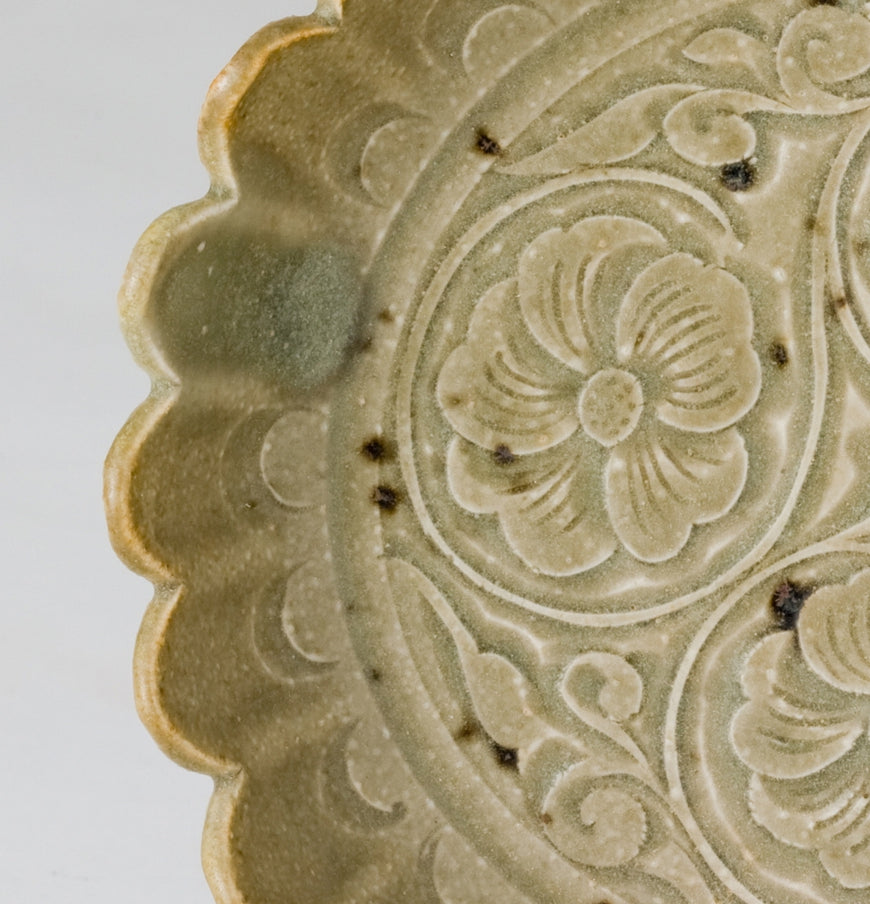 SMALL CELADON CHRYSANTHEMUM DISH, NORTHERN SONG DYNASTY