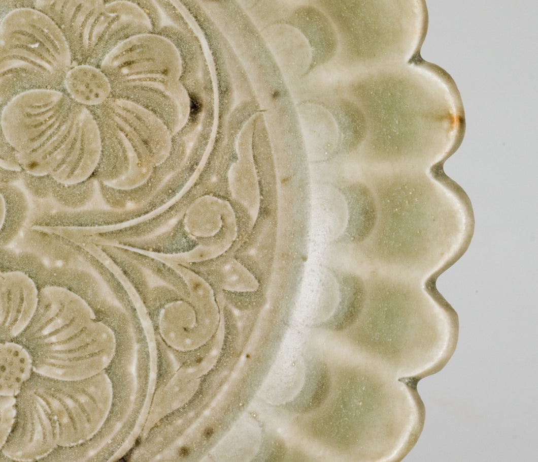 SMALL CELADON CHRYSANTHEMUM DISH, NORTHERN SONG DYNASTY