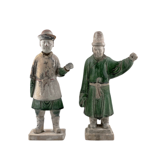 Two Figures of Attendants, Ming Period(1368-1644)