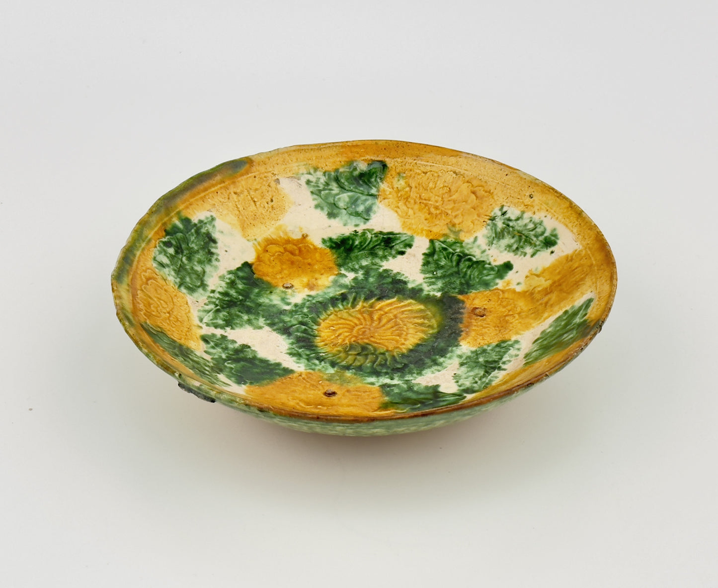 SANCAI-GLAZED ‘FLORAL’ DISH, LIAO DYNASTY(916-1125)