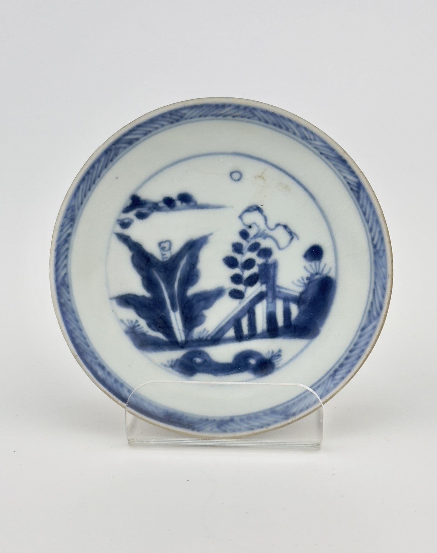 BLUE AND WHITE GARDEN PATTERN TEA SET C 1725, QING DYNASTY, YONGZHENG REIGN