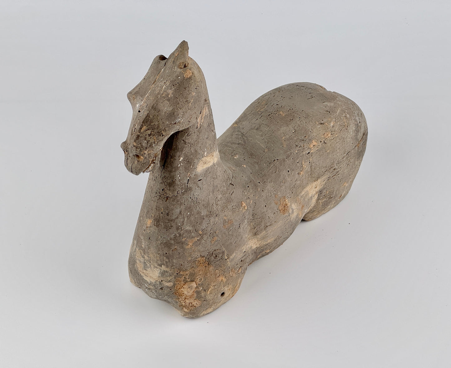 Gray Pottery Figure of a Horse, Han Dynasty