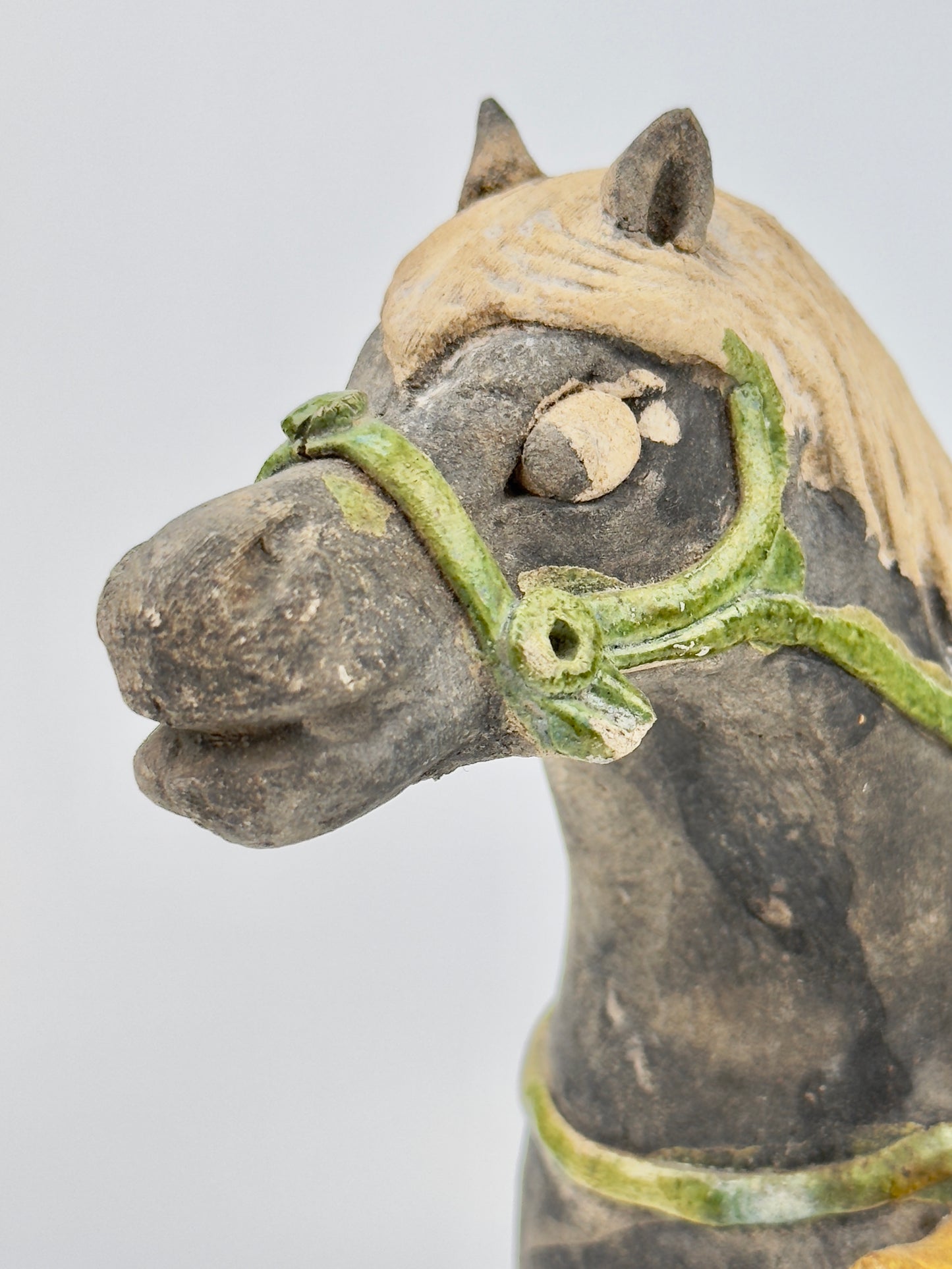 Green-Glazed Horse and Rider, Ming period(15-16th Century)