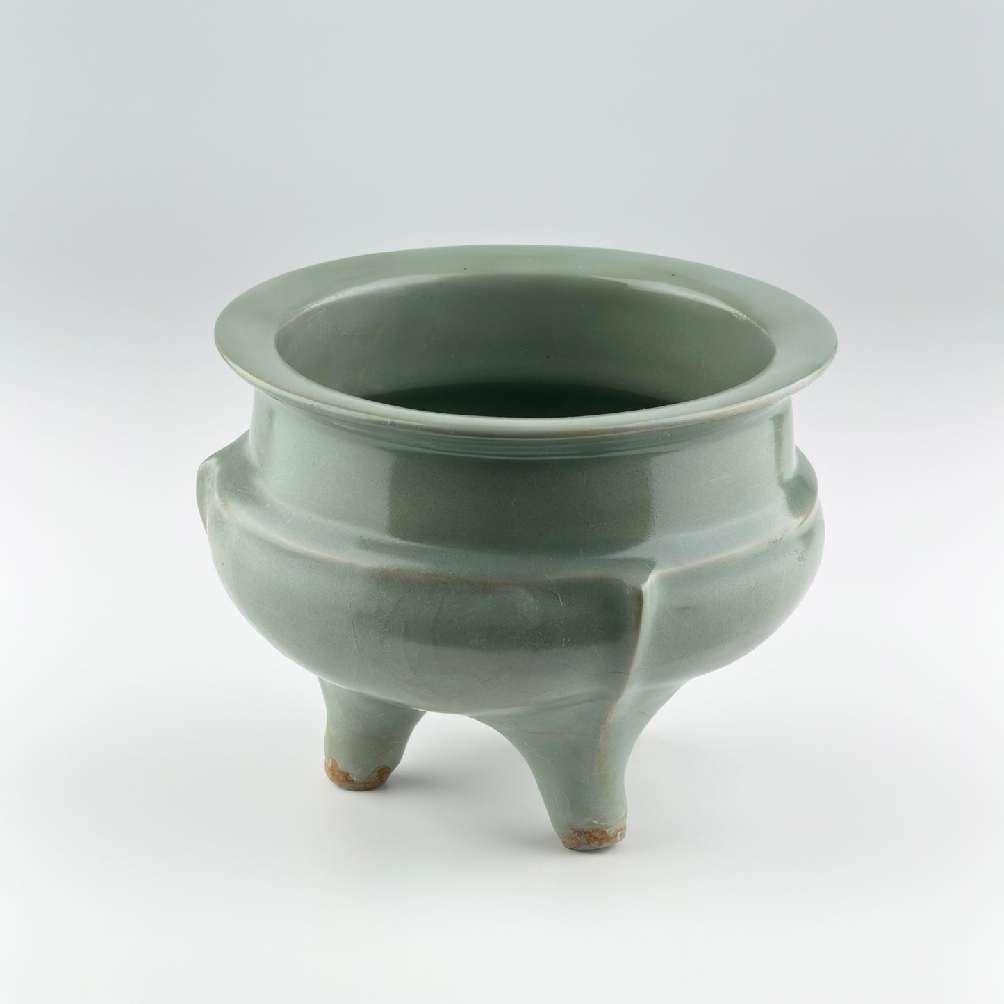 Rare Longquan Celadon Tripod Incense Burner, Song Dynasty