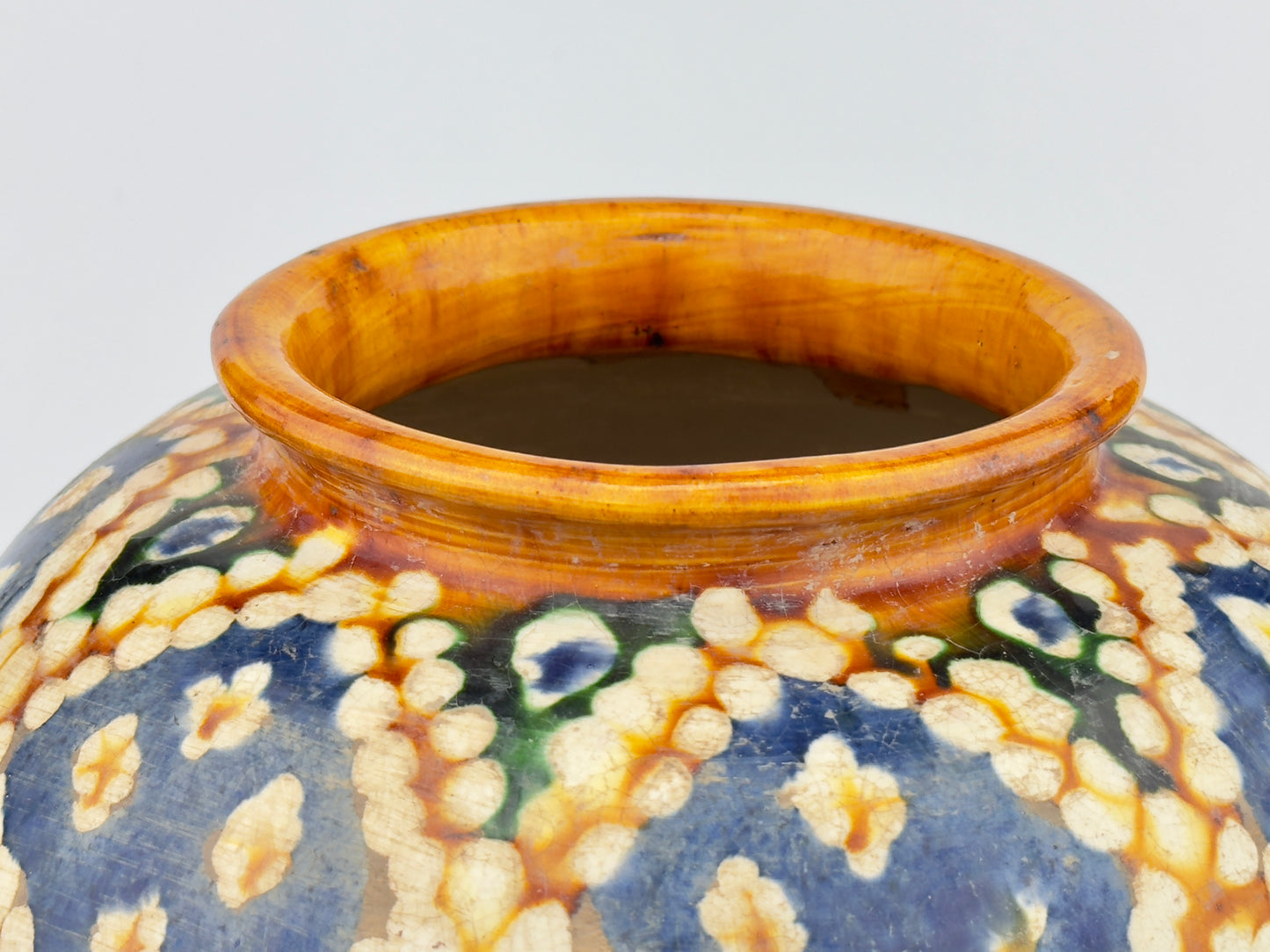 Rare Sancai-Glazed Pottery Jar, Tang Dynasty