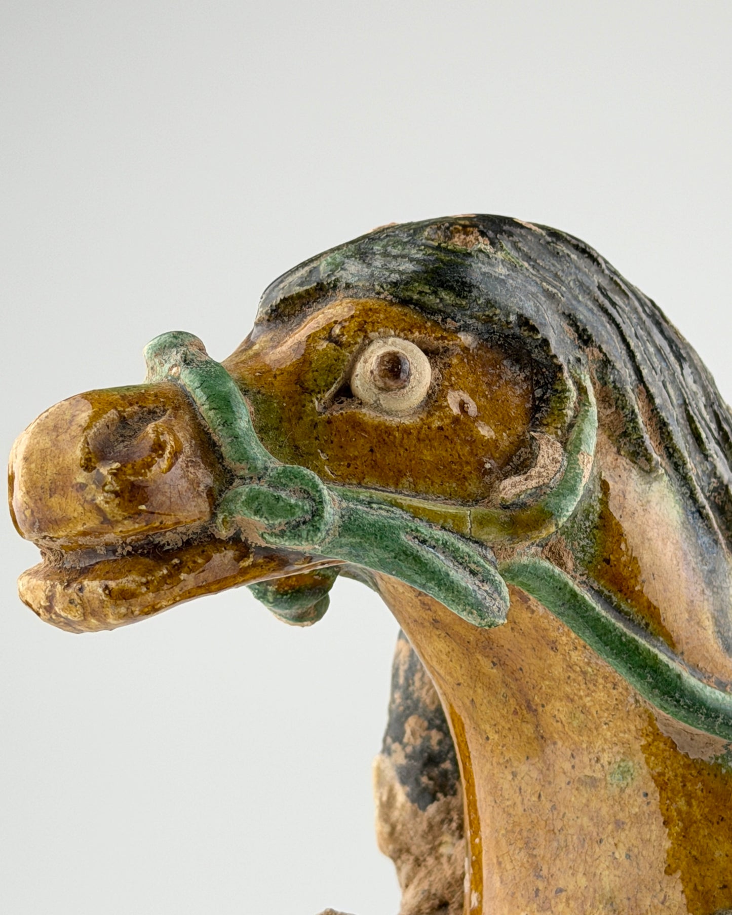 Ming Period Horse and Rider Pottery Figure (15-16th Century)