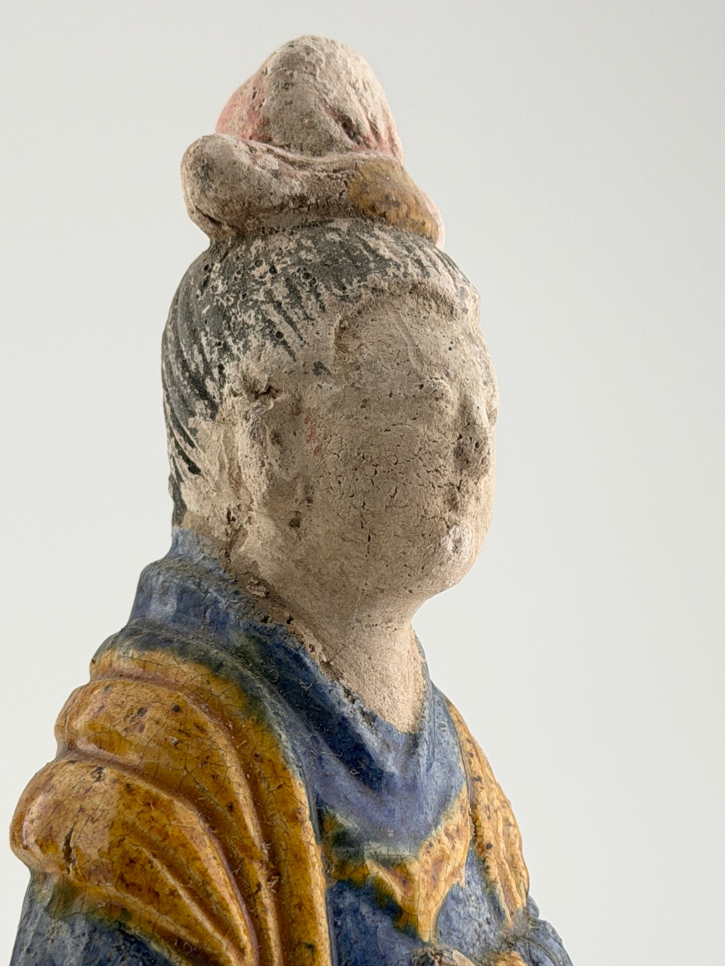 Two Glazed Court Attendants, Ming Period (1368-1644)
