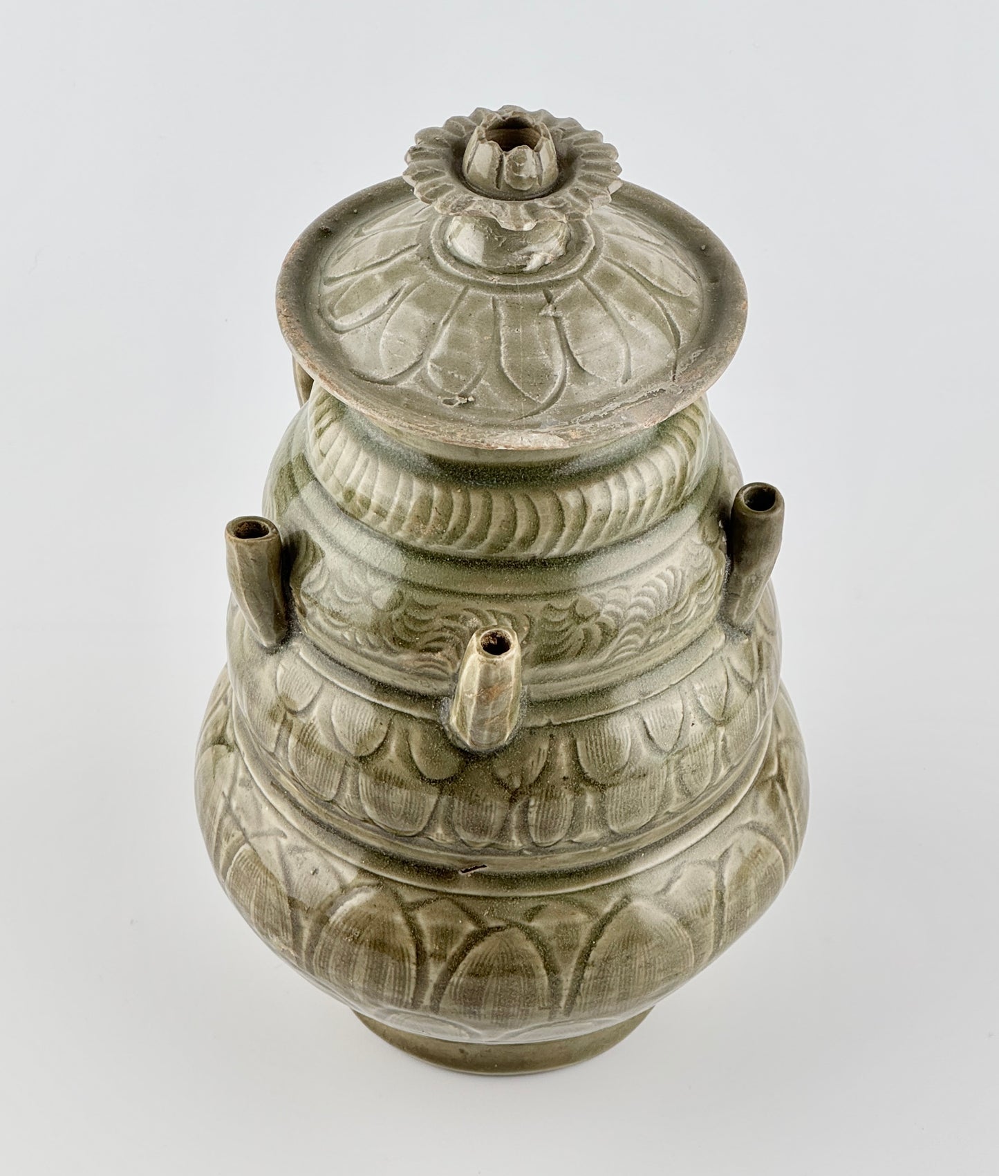 A Longquan Celadon Five-spouted Jar, Northern Song Dynasty (Ad 960-1127)