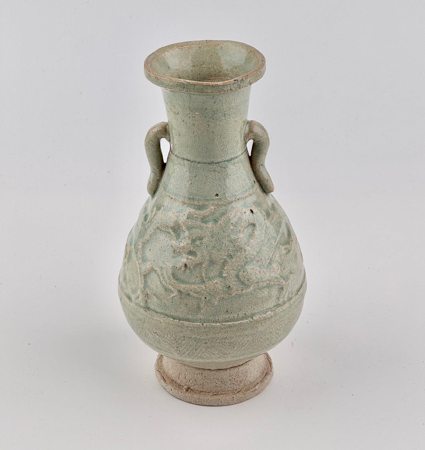 Qingbai Ware with two dragons, Yuan Dynasty, 14th century