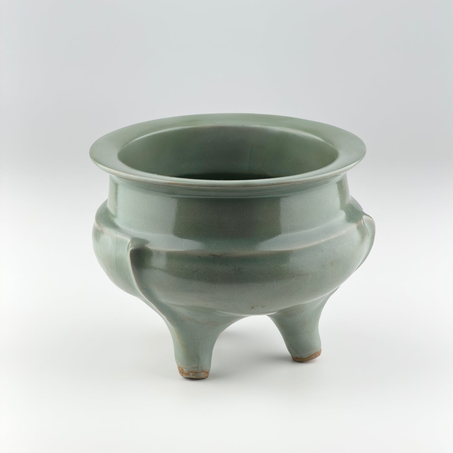Rare Longquan Celadon Tripod Incense Burner, Song Dynasty