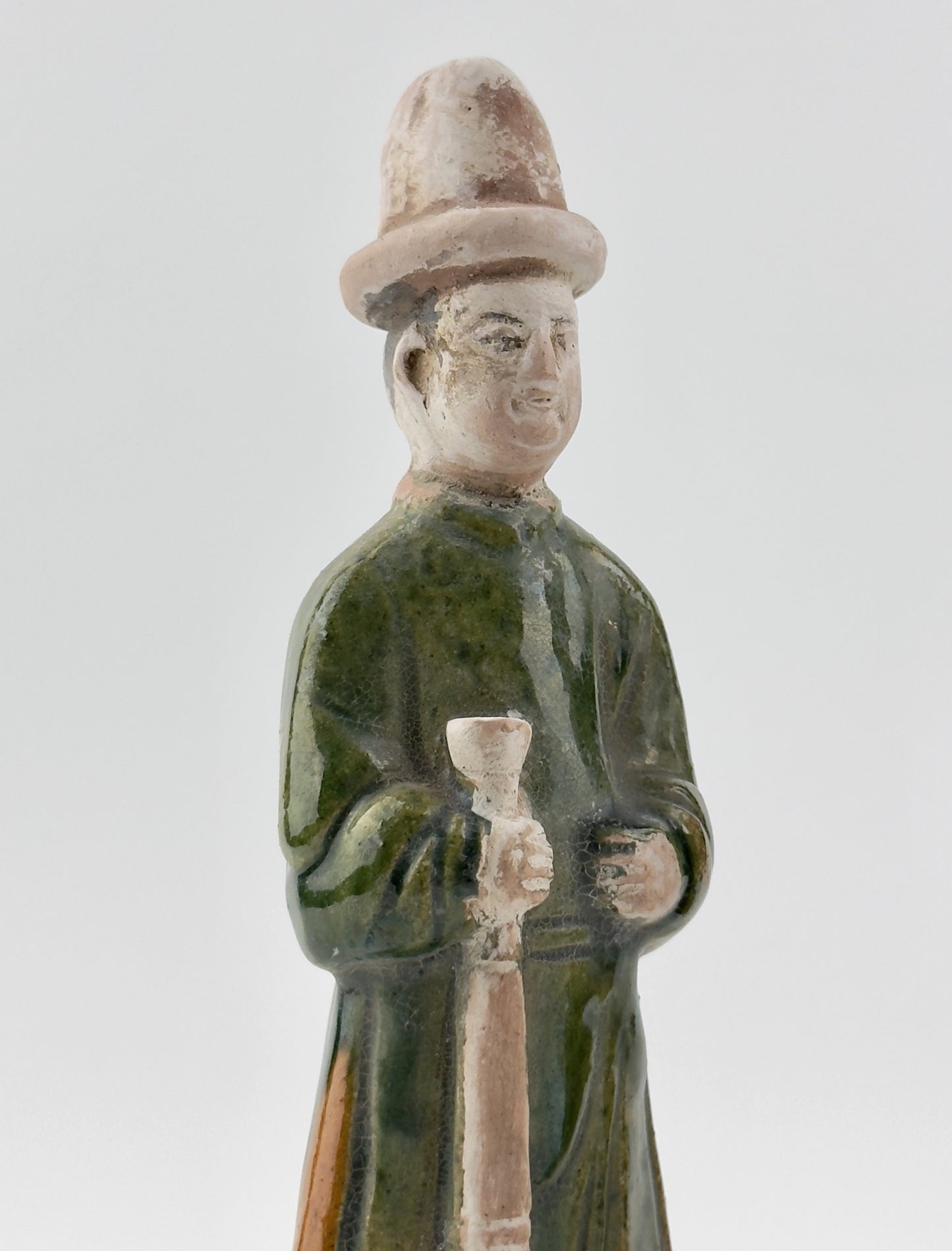 Two Glazed Figures of Musicians, Ming Dynasty (1368-1644)