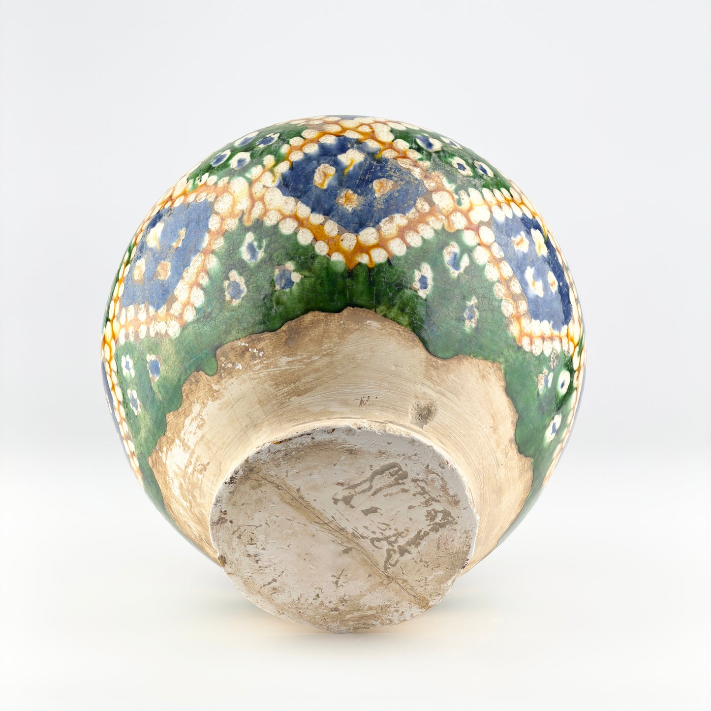 Rare Sancai-Glazed Pottery Jar, Tang Dynasty
