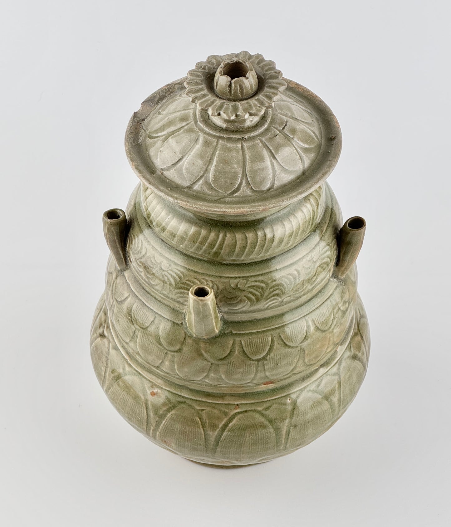 A Longquan Celadon Five-spouted Jar, Northern Song Dynasty (Ad 960-1127)