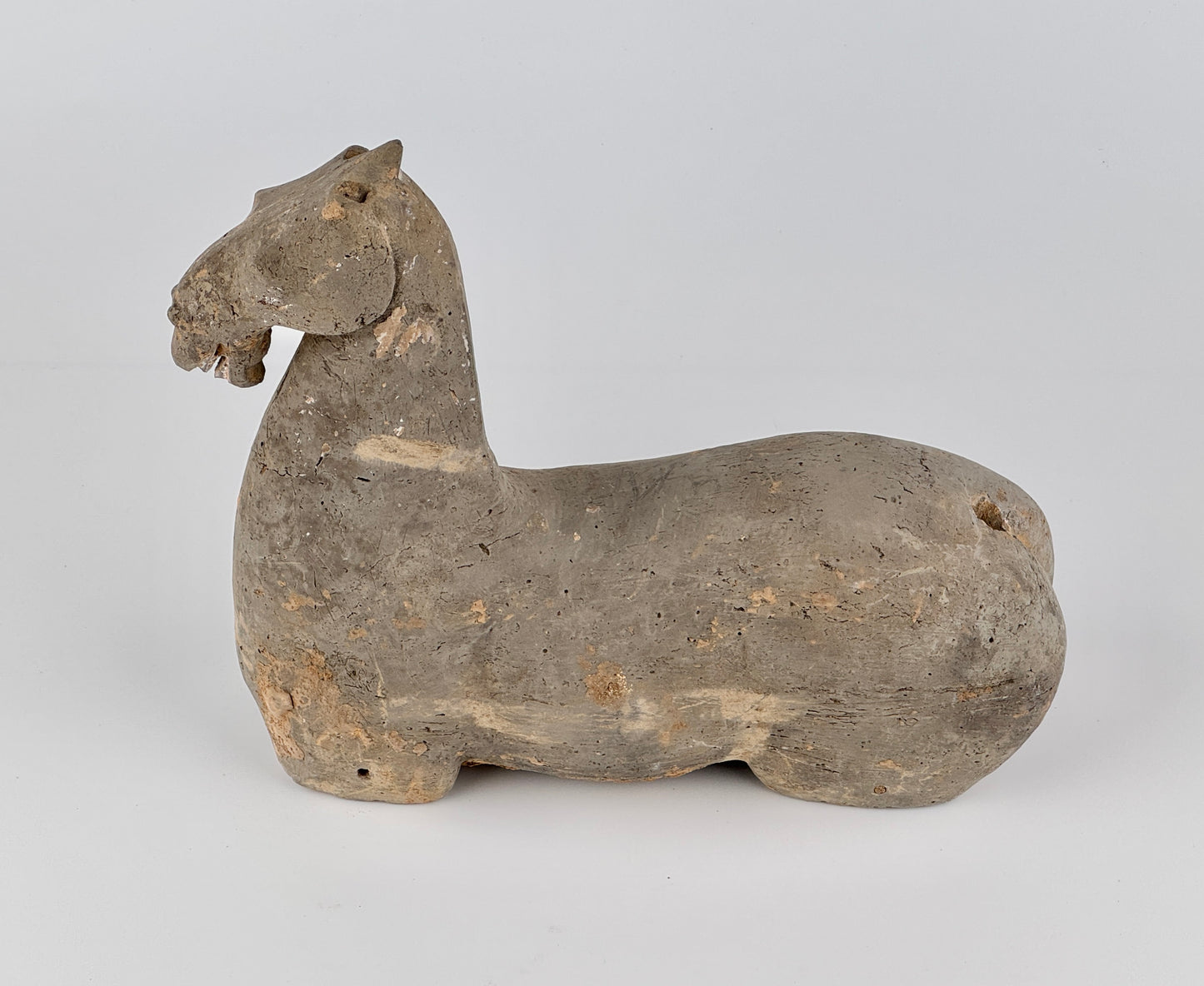 Gray Pottery Figure of a Horse, Han Dynasty