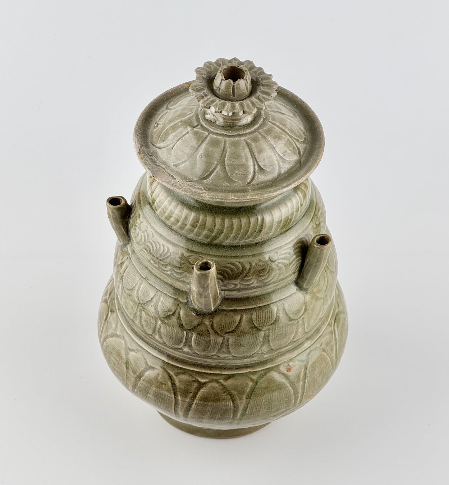 A Longquan Celadon Five-spouted Jar, Northern Song Dynasty (Ad 960-1127)