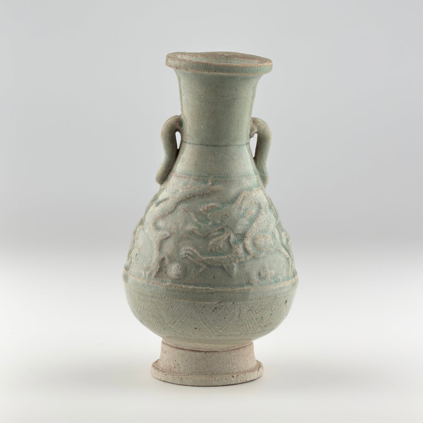 Qingbai Ware with two dragons, Yuan Dynasty, 14th century